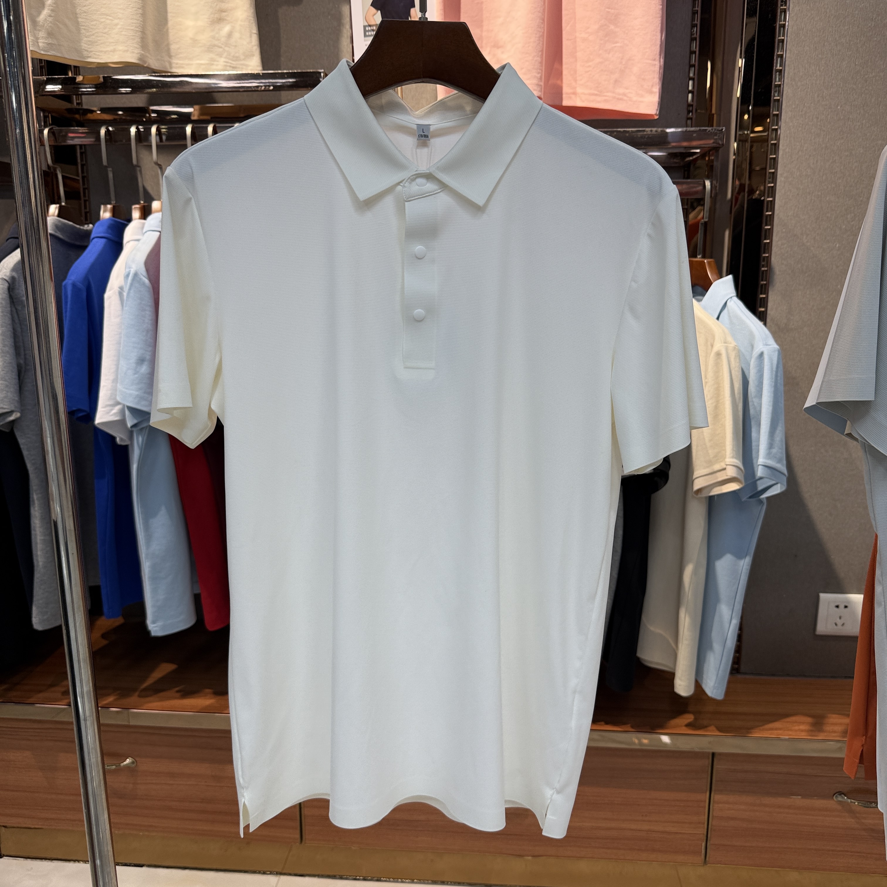SKS550 85.4% Nylon 14.6% Spandex Short-Sleeved Polo Shirt