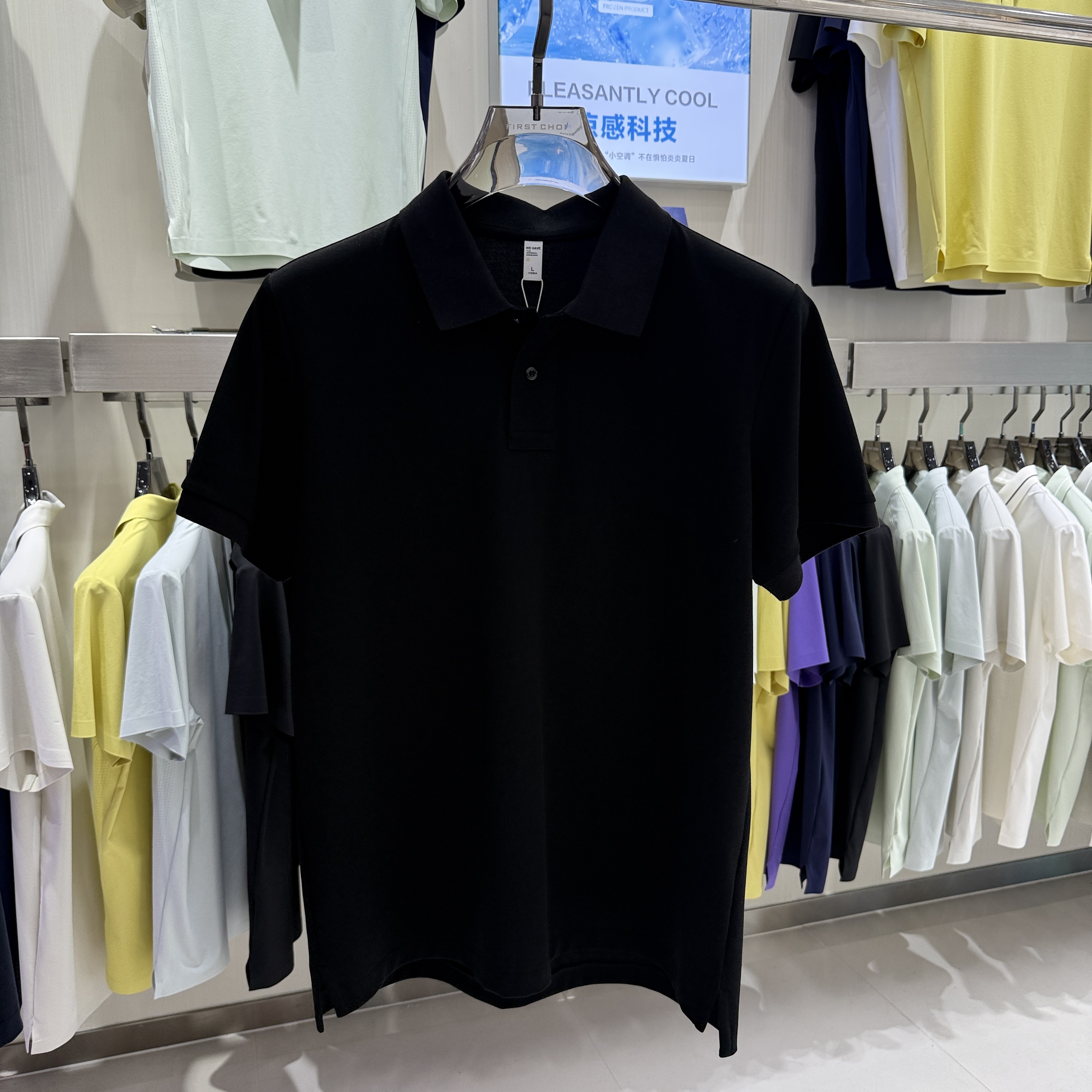 YK627 71.3% Cotton 25.4% Polyester 3.3% Spandex  Short-Sleeved Polo Shirt