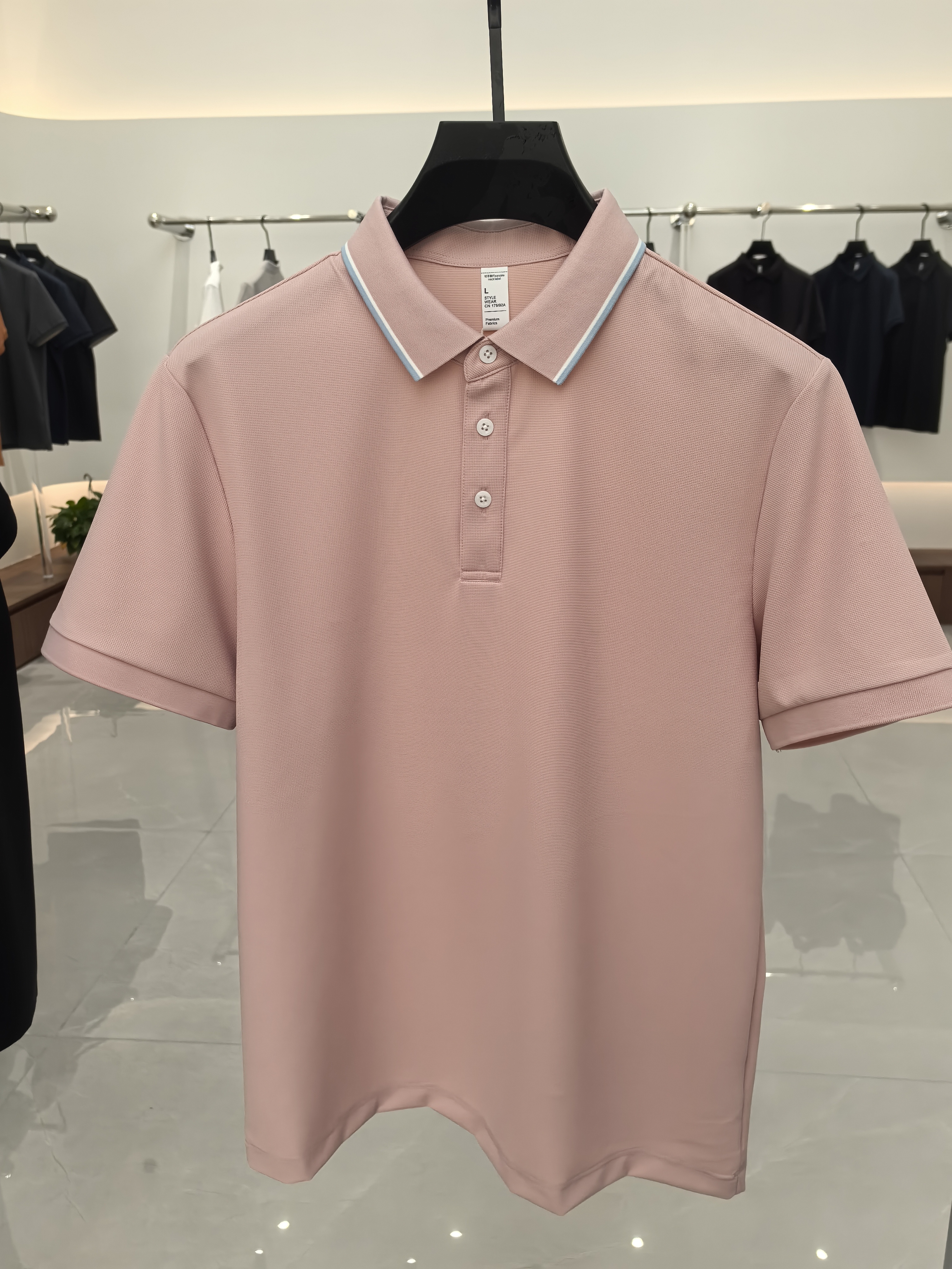 XXD5105 74.5% Polyamide 25.5% Spandex Short-Sleeved Polo Shirt