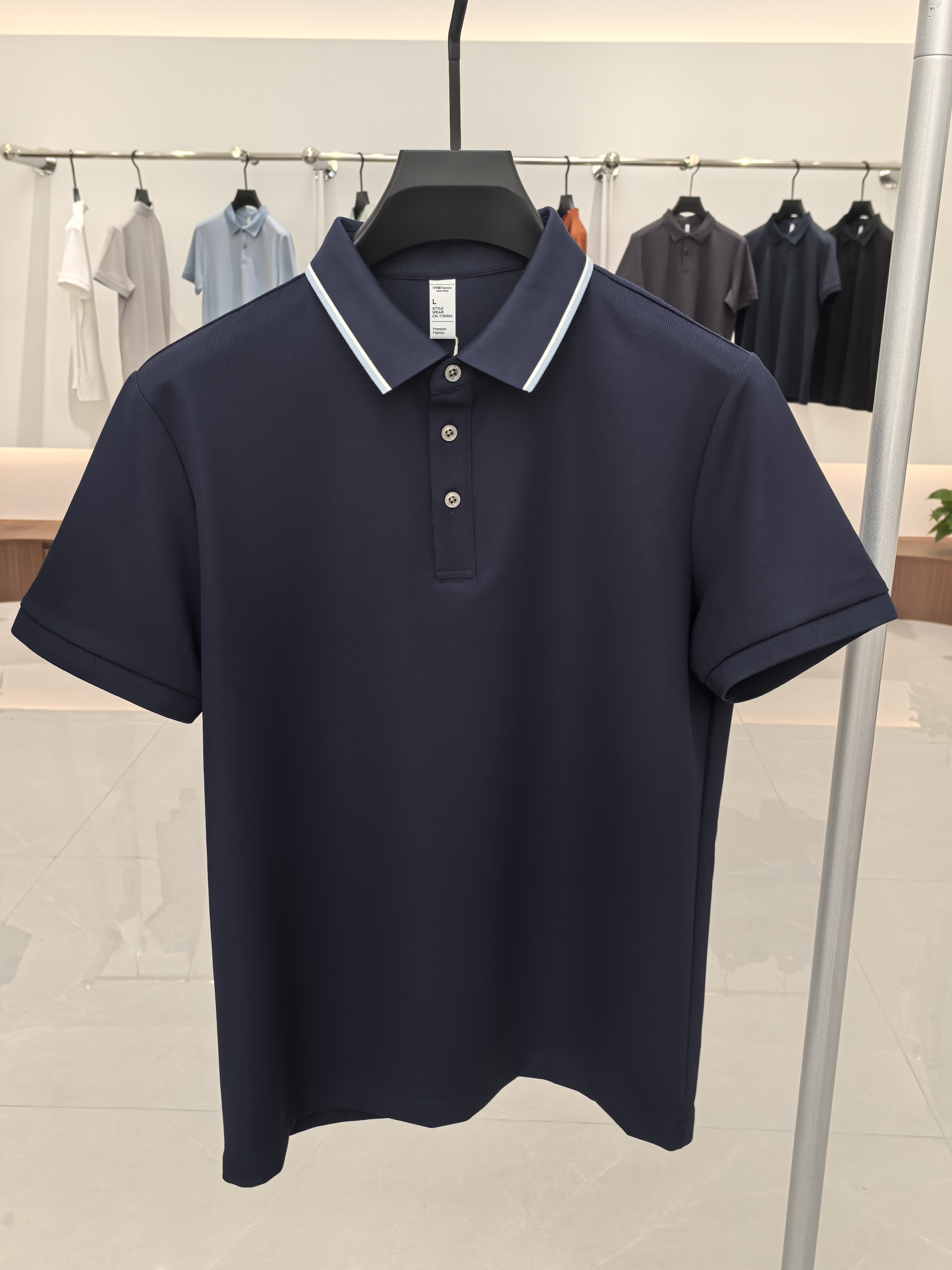XXD5105 74.5% Polyamide 25.5% Spandex Short-Sleeved Polo Shirt