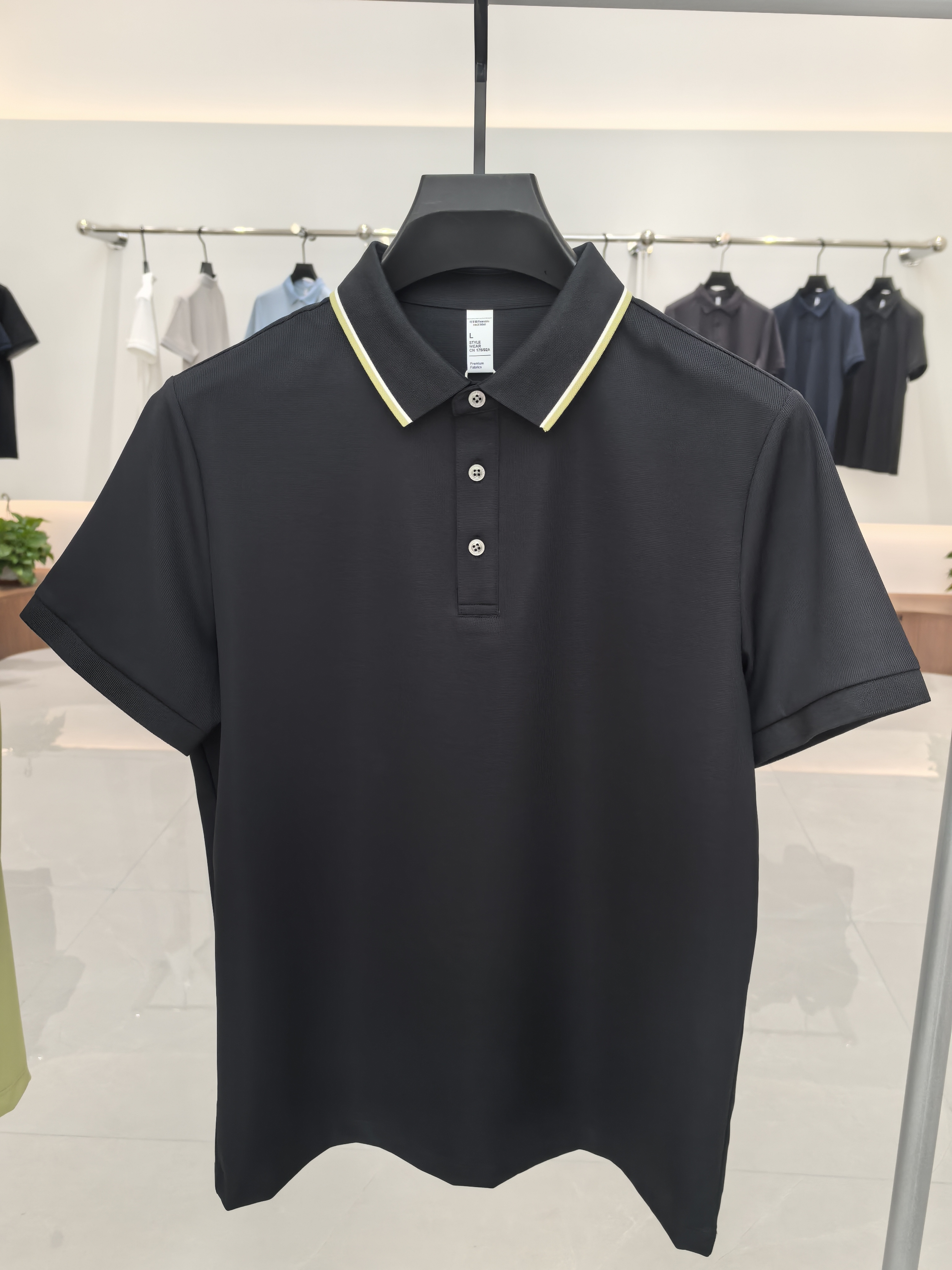 XXD5105 74.5% Polyamide 25.5% Spandex Short-Sleeved Polo Shirt