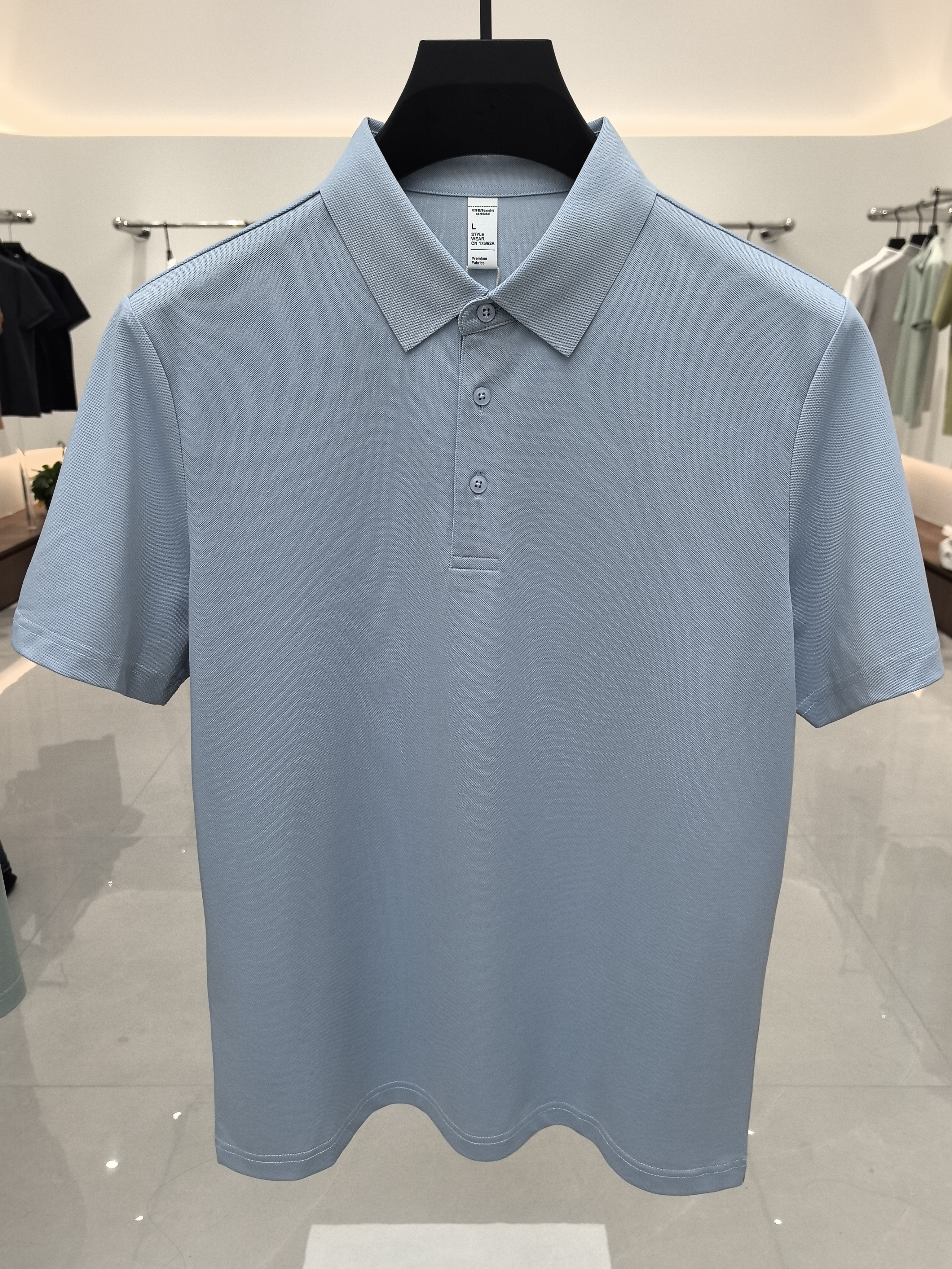 XXD5800 51.4% Polyester 35.7% Cotton 8.3% Modal 4.6% Spandex Short-Sleeved Polo Shirt