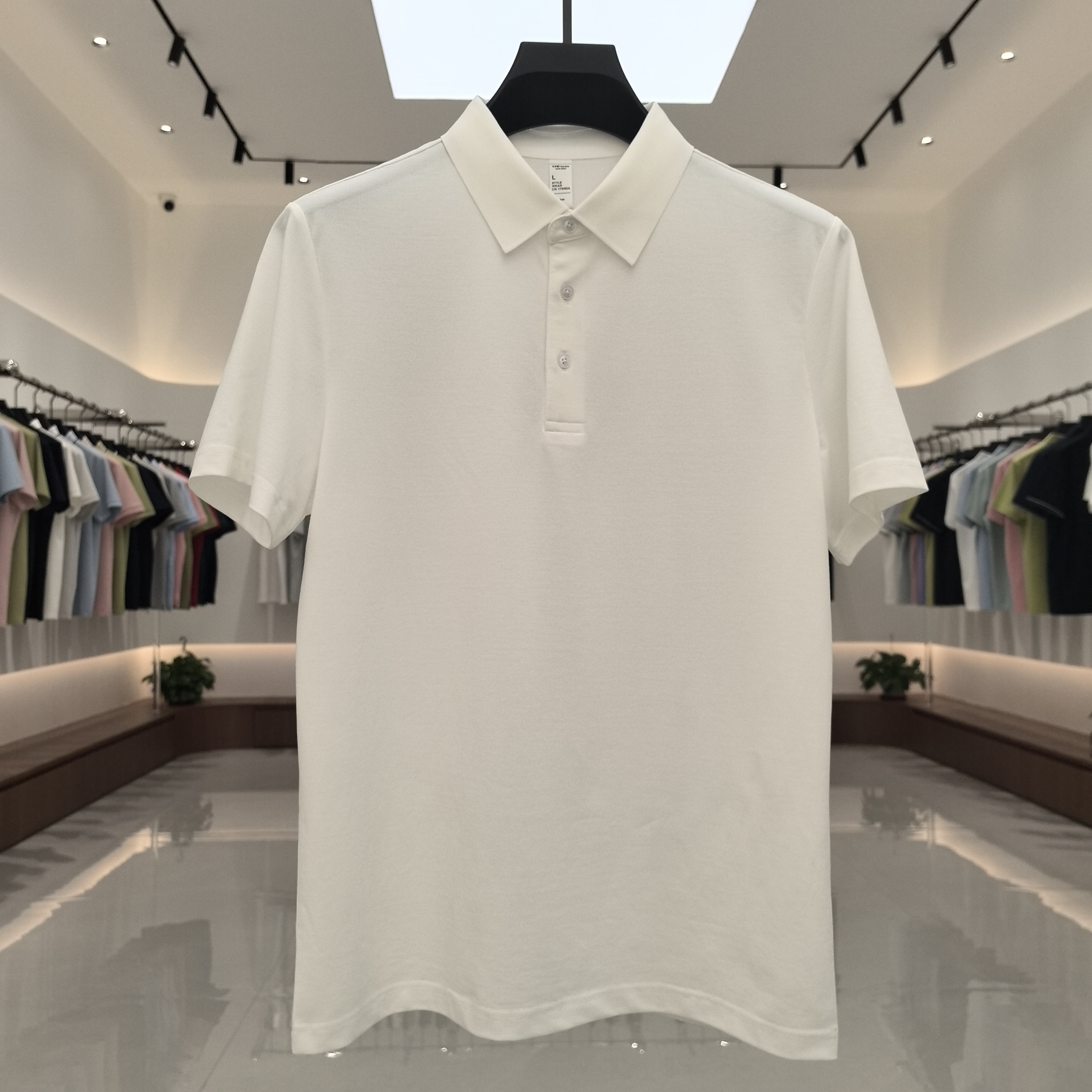 XXD5800 51.4% Polyester 35.7% Cotton 8.3% Modal 4.6% Spandex Short-Sleeved Polo Shirt