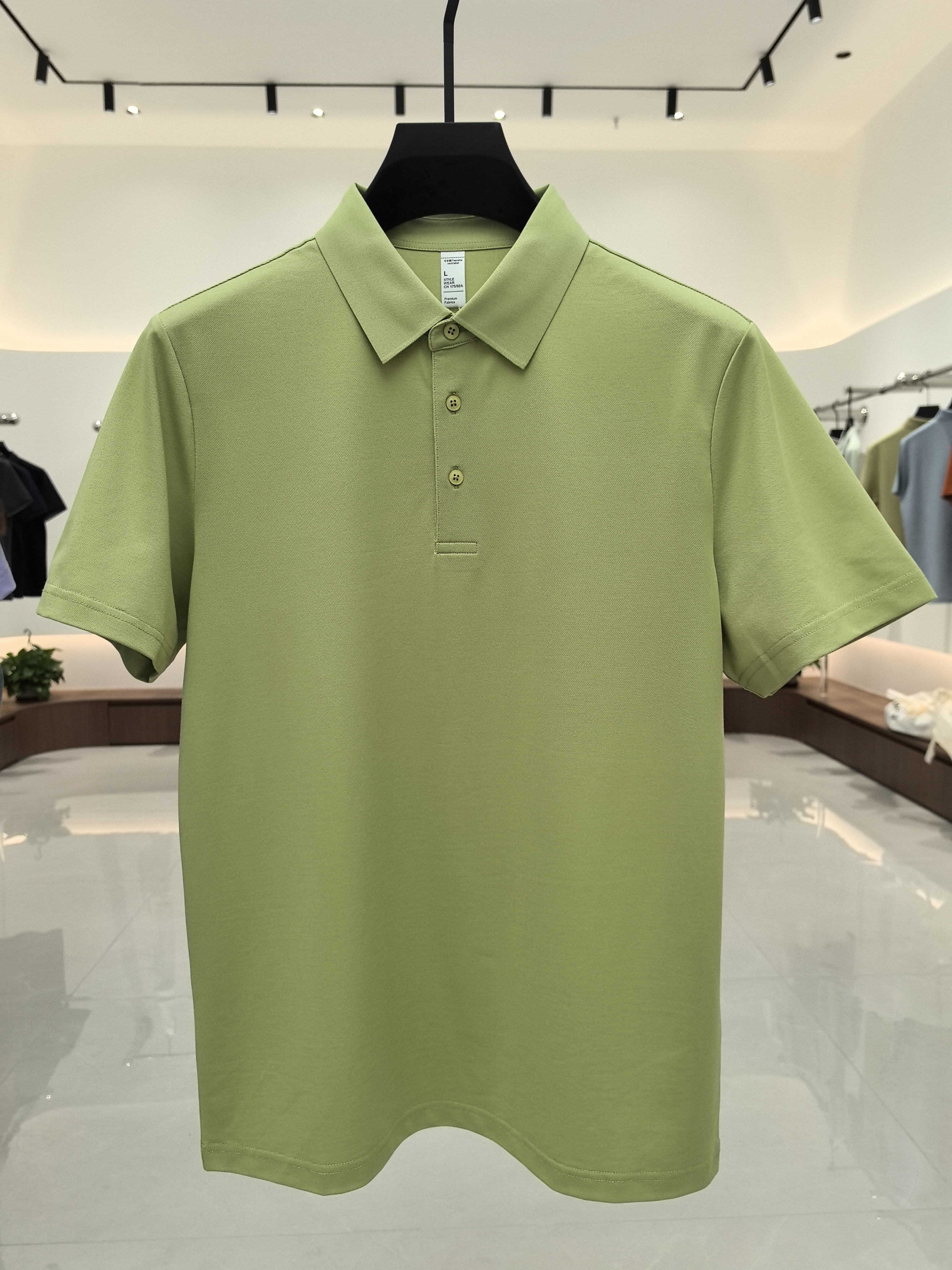 XXD5800 51.4% Polyester 35.7% Cotton 8.3% Modal 4.6% Spandex Short-Sleeved Polo Shirt