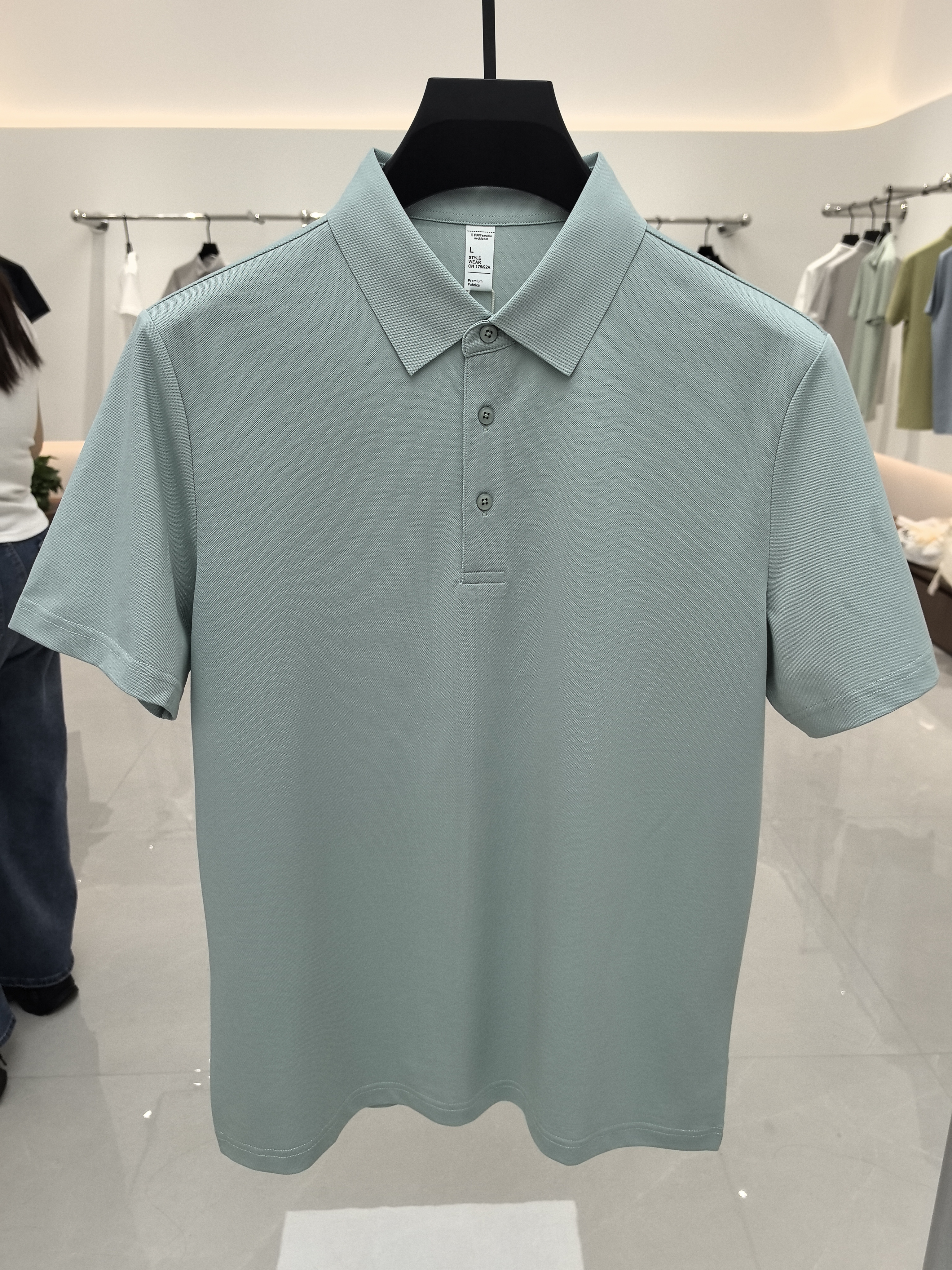 XXD5800 51.4% Polyester 35.7% Cotton 8.3% Modal 4.6% Spandex Short-Sleeved Polo Shirt