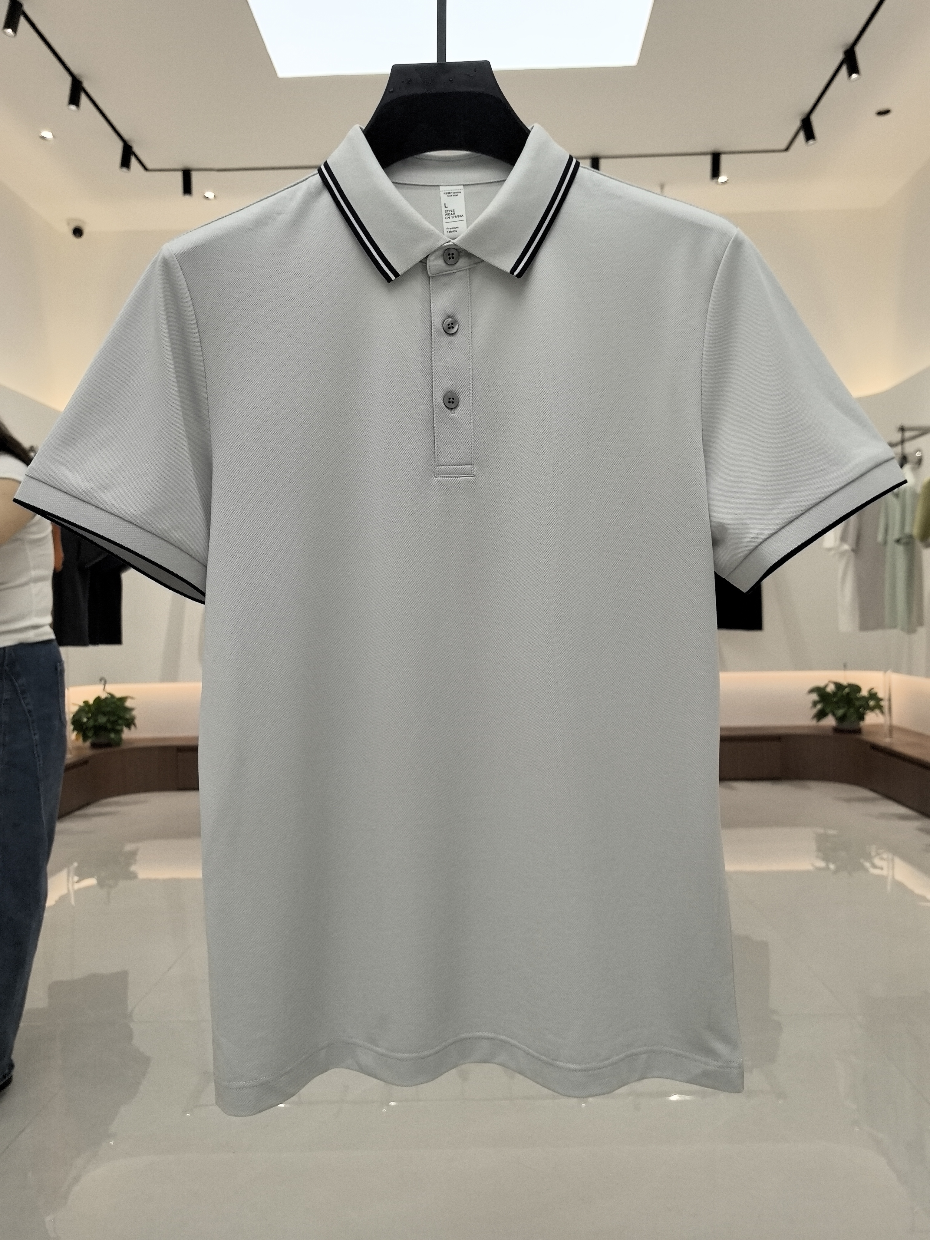 XXD5801 51.4% Polyester 35.7% Cotton 8.3% Modal 4.6% Spandex Short-Sleeved Polo Shirt