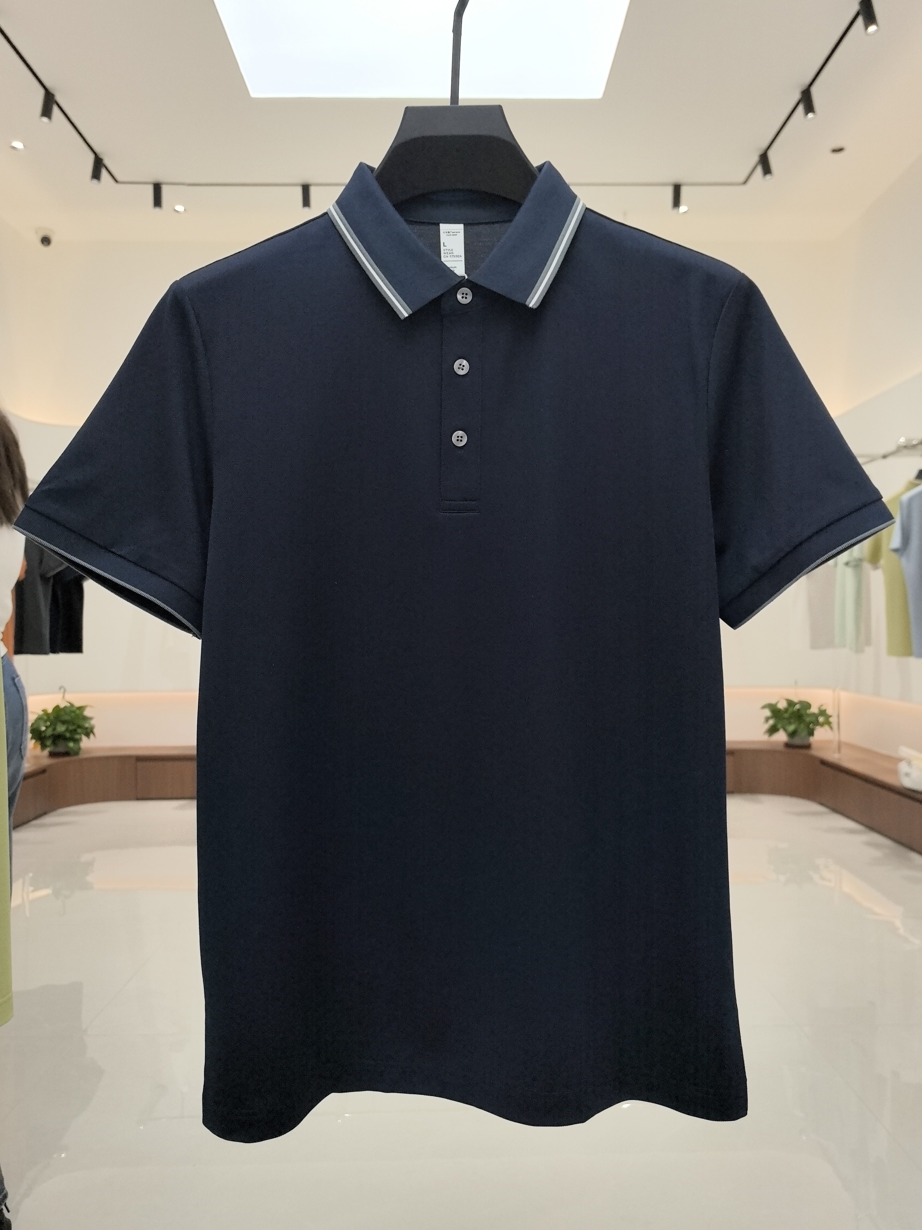 XXD5801 51.4% Polyester 35.7% Cotton 8.3% Modal 4.6% Spandex Short-Sleeved Polo Shirt