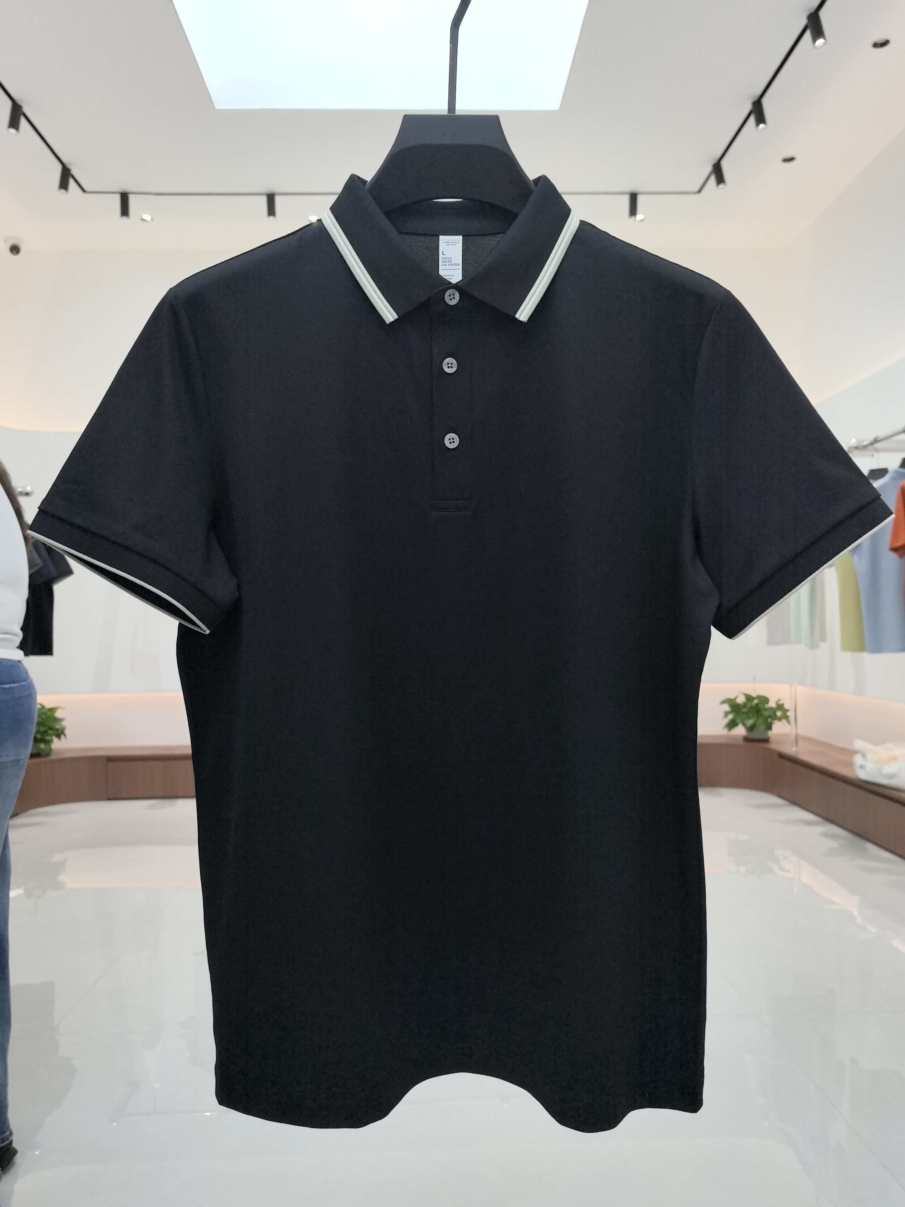 XXD5801 51.4% Polyester 35.7% Cotton 8.3% Modal 4.6% Spandex Short-Sleeved Polo Shirt