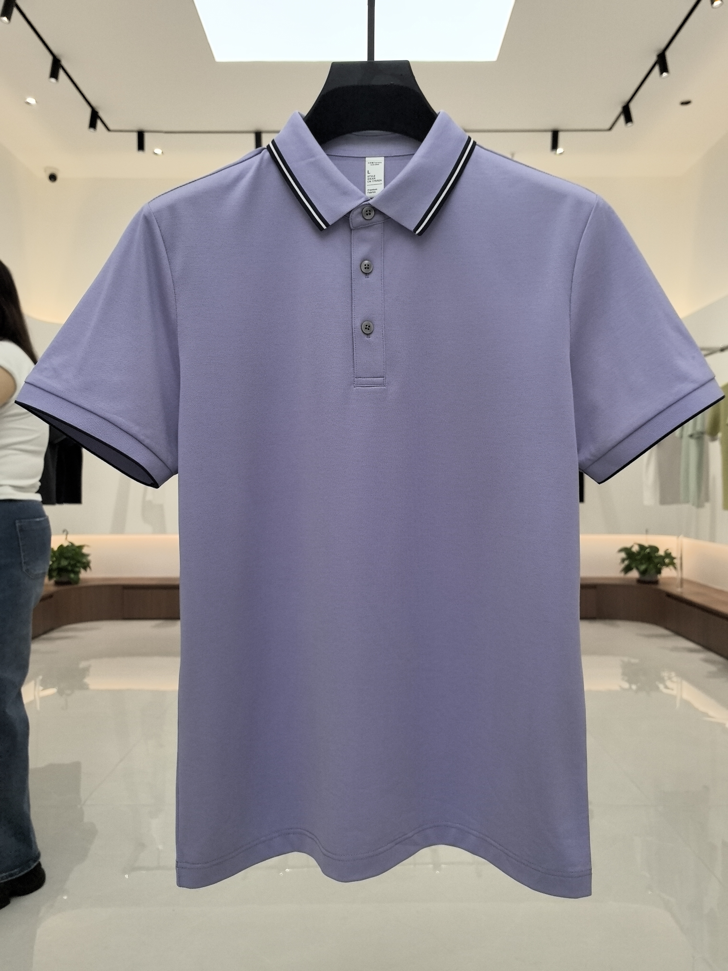 XXD5801 51.4% Polyester 35.7% Cotton 8.3% Modal 4.6% Spandex Short-Sleeved Polo Shirt
