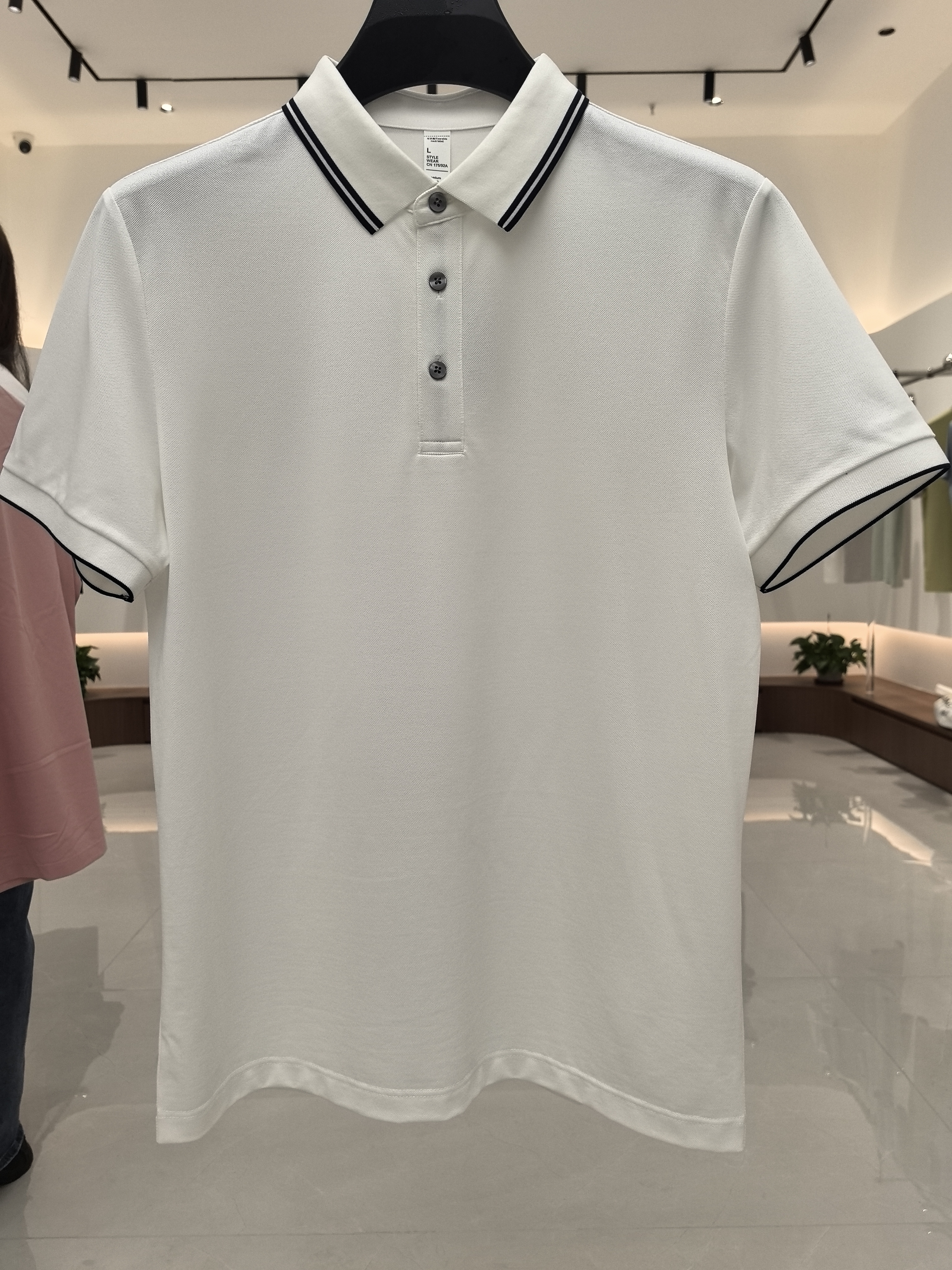 XXD5801 51.4% Polyester 35.7% Cotton 8.3% Modal 4.6% Spandex Short-Sleeved Polo Shirt