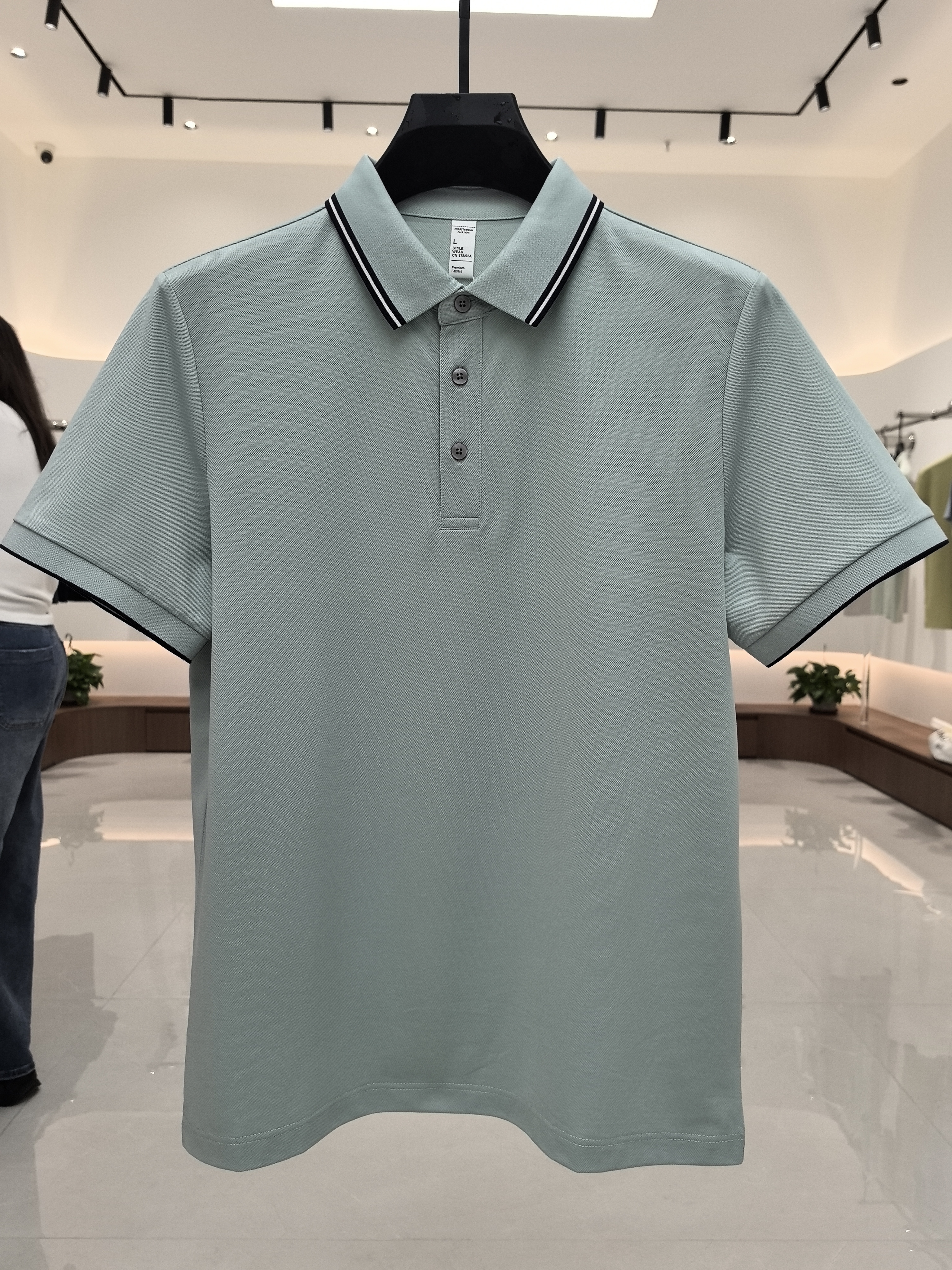 XXD5801 51.4% Polyester 35.7% Cotton 8.3% Modal 4.6% Spandex Short-Sleeved Polo Shirt