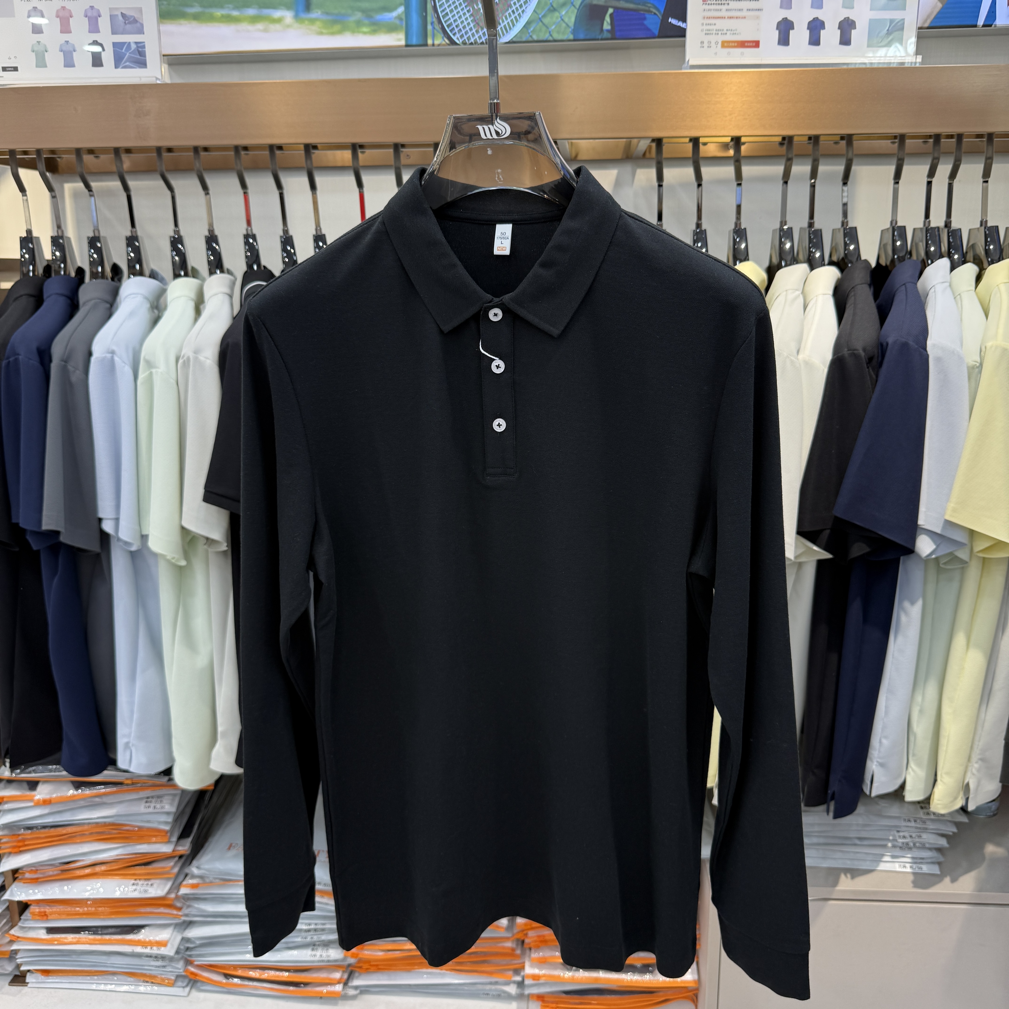 ML88802 73.5%Cotton 26.5%Polyester Long-Sleeve Polo shirt