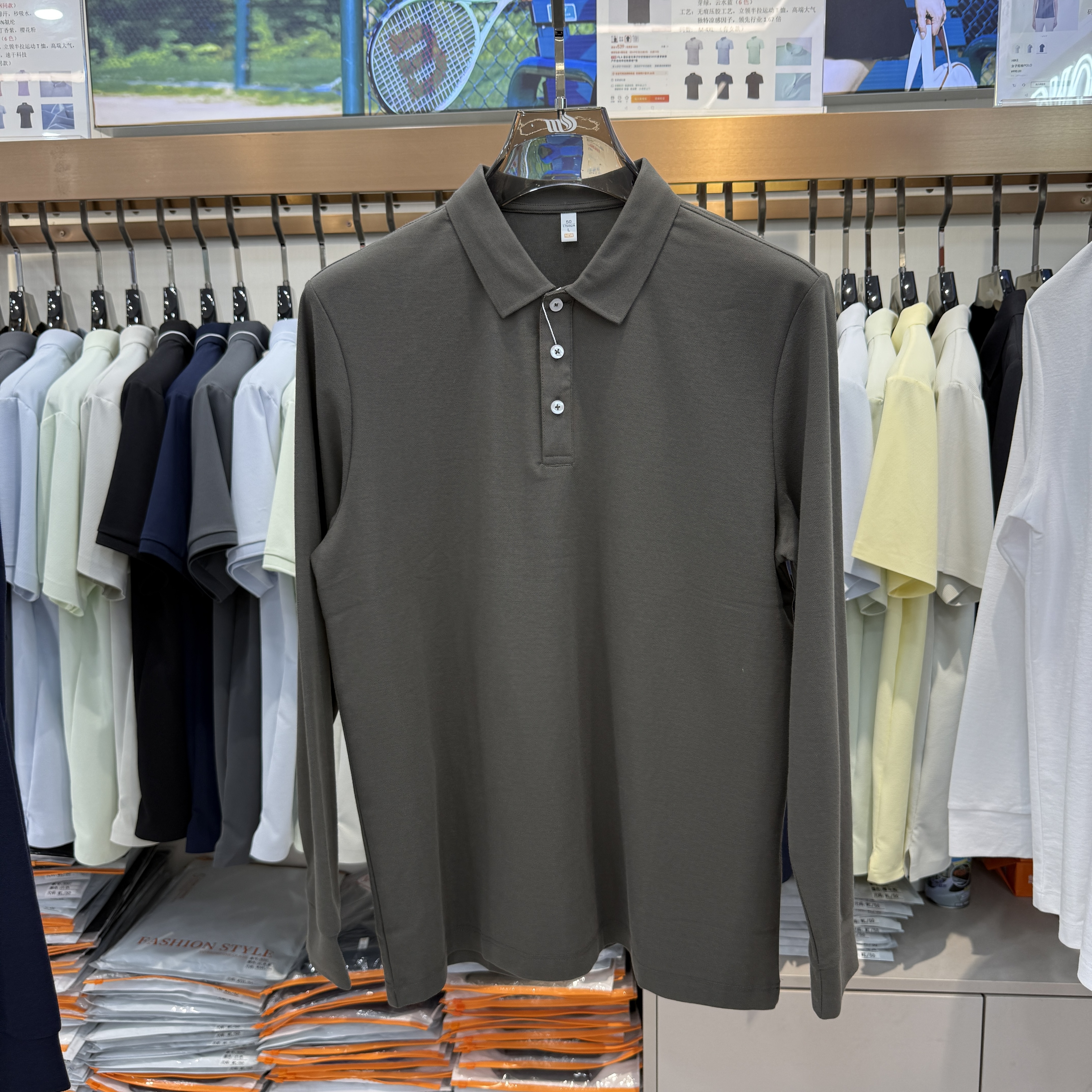 ML88802 73.5%Cotton 26.5%Polyester Long-Sleeve Polo shirt