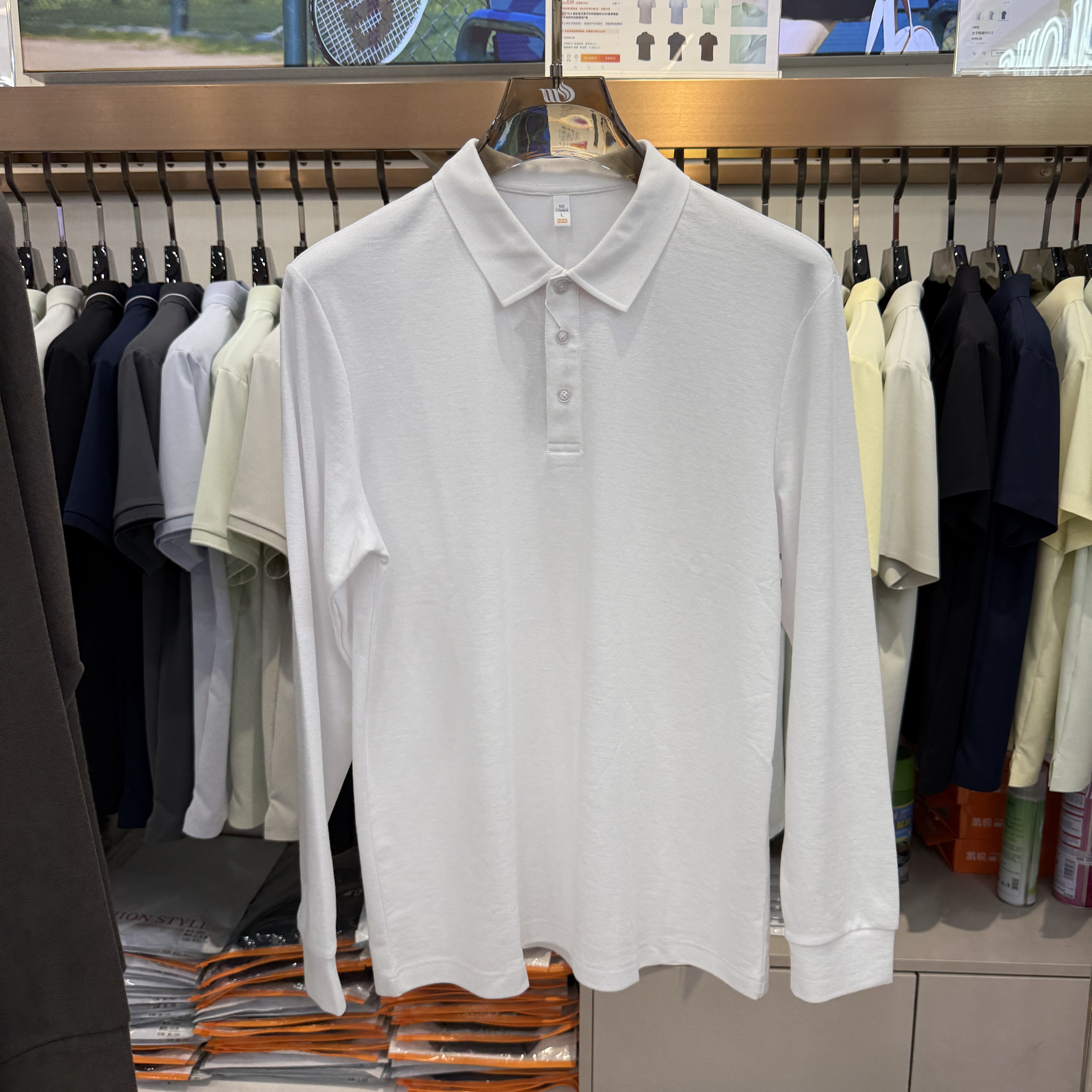ML88802 73.5%Cotton 26.5%Polyester Long-Sleeve Polo shirt