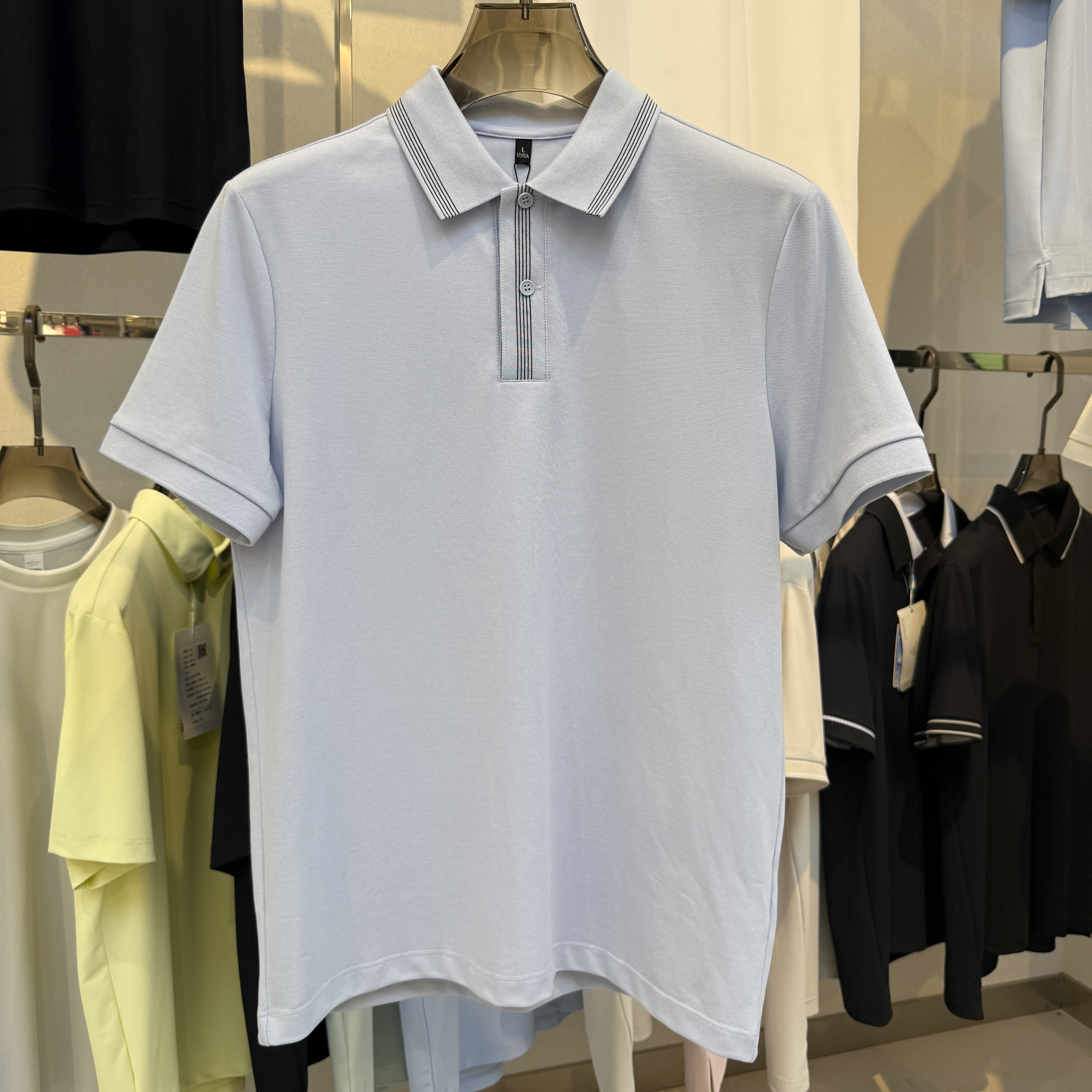 BSW2270 69.7%Cotton 26.4%Polyester 3.9%Spandex Polo shirt