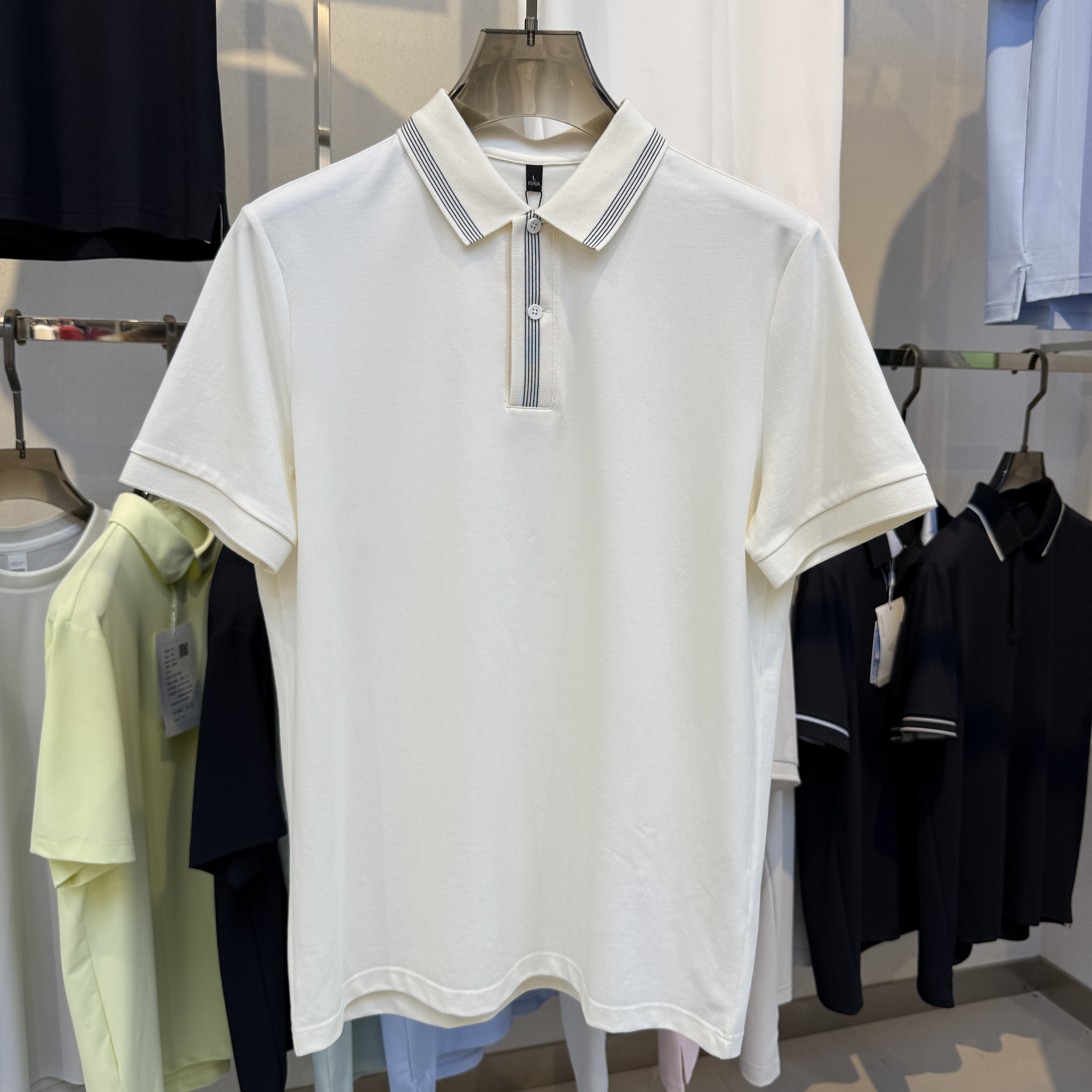 BSW2270 69.7%Cotton 26.4%Polyester 3.9%Spandex Polo shirt