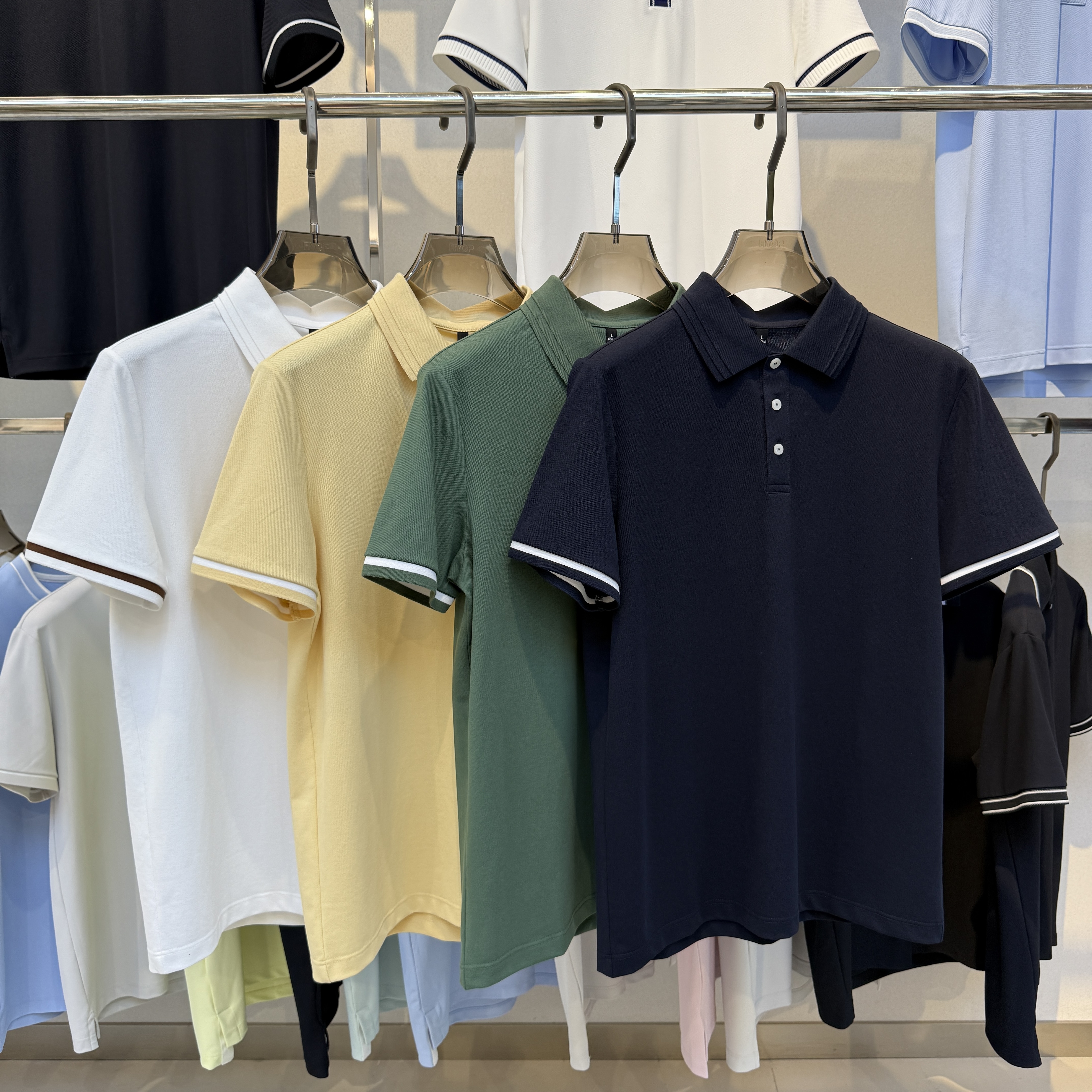 BSW2278 69.7%Cotton 26.4%Polyester 3.9%Spandex Polo shirt