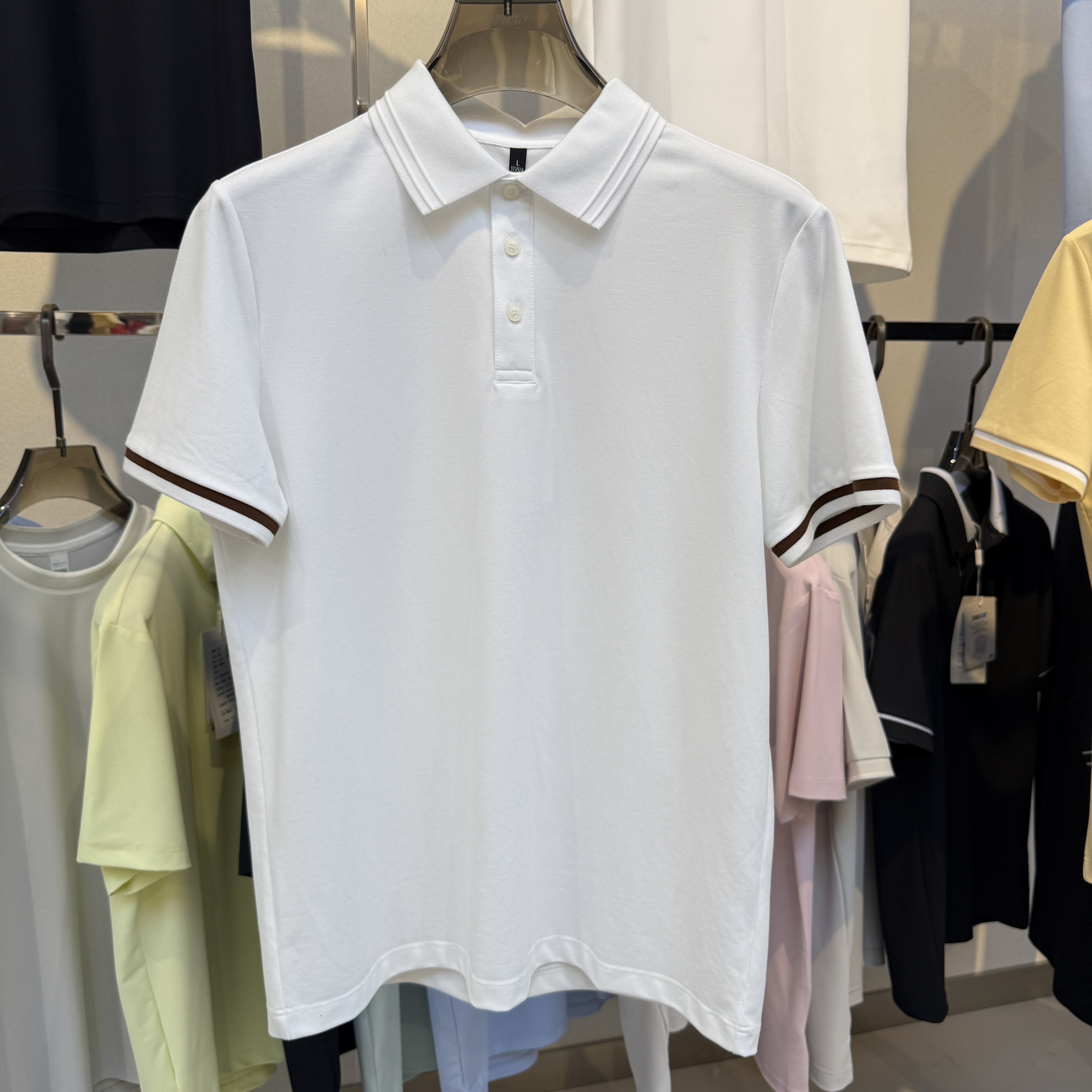 BSW2278 69.7%Cotton 26.4%Polyester 3.9%Spandex Polo shirt
