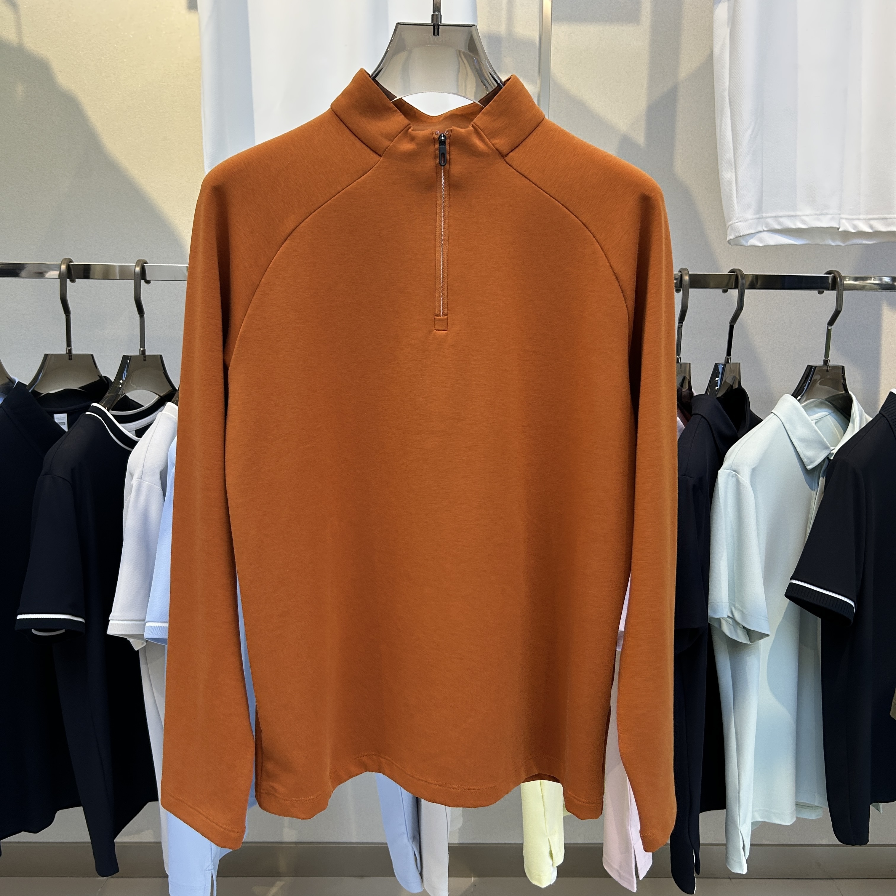 BSW5701 33.1%Cotton, 29.2%Polyester, 24.7%Lyocell, 13%Spandex  Long-Sleeve Polo shirt