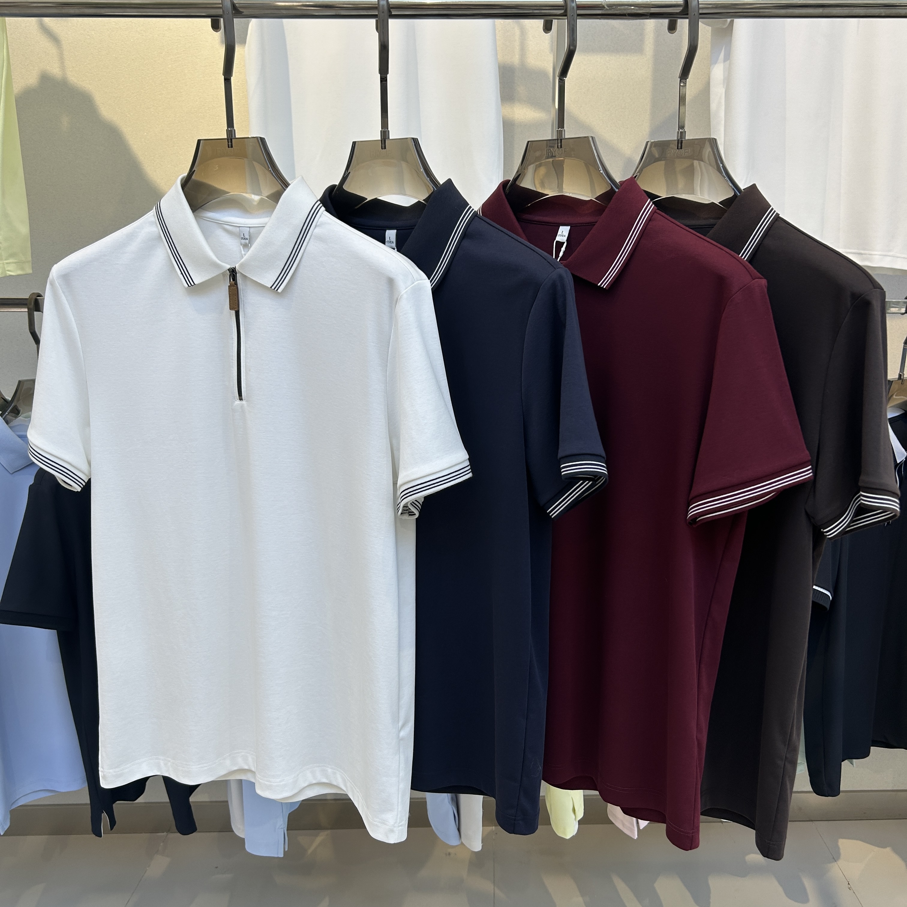 BSW6620 75.9% Cotton 24.1% Polyester Short-sleeve Polo shirt