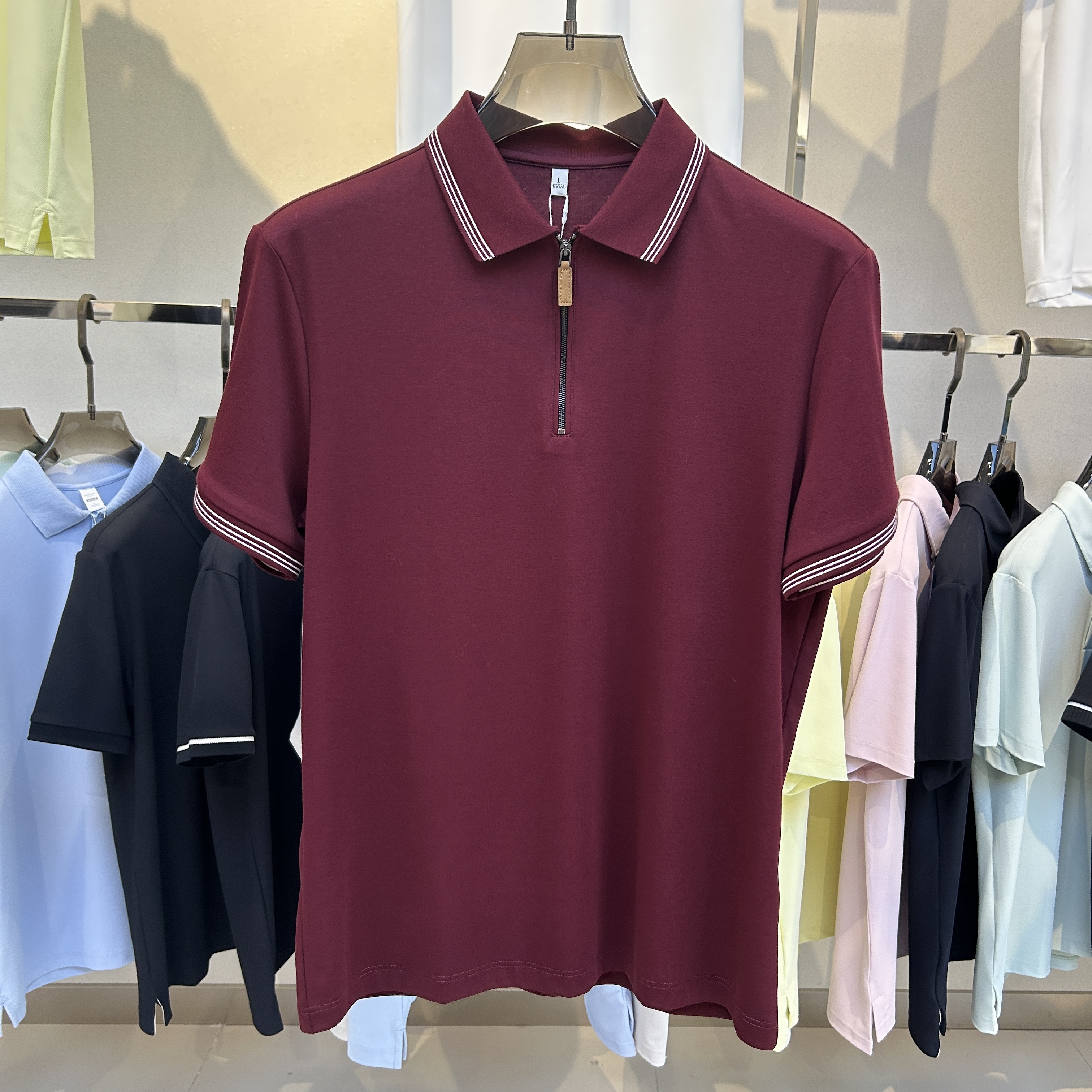 BSW6620 75.9% Cotton 24.1% Polyester Short-sleeve Polo shirt