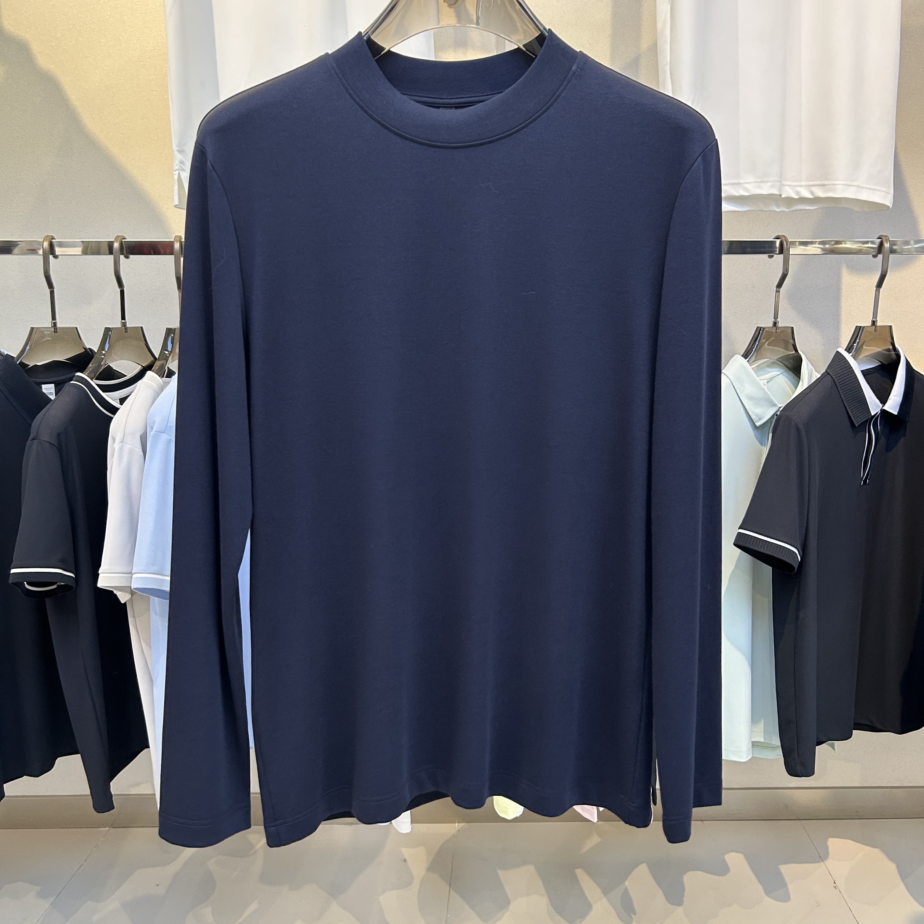 BSW6801 290g weight  50.4% Viscose fiber44.6%Cotton  5%Spandex  Long-sleeve T-shirt