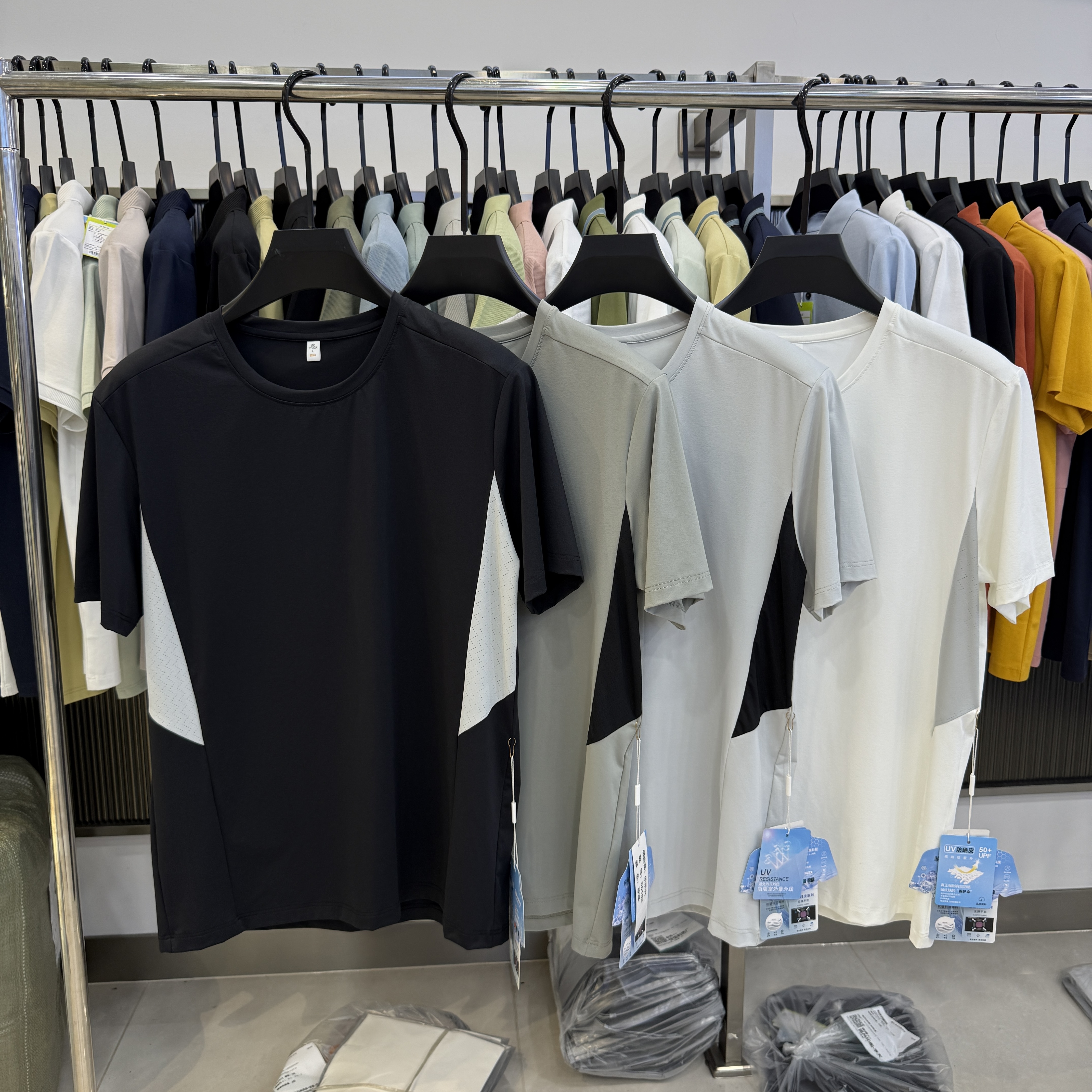 MX86182 87.0% Nylon 13.0% Spandex Polo Shirt