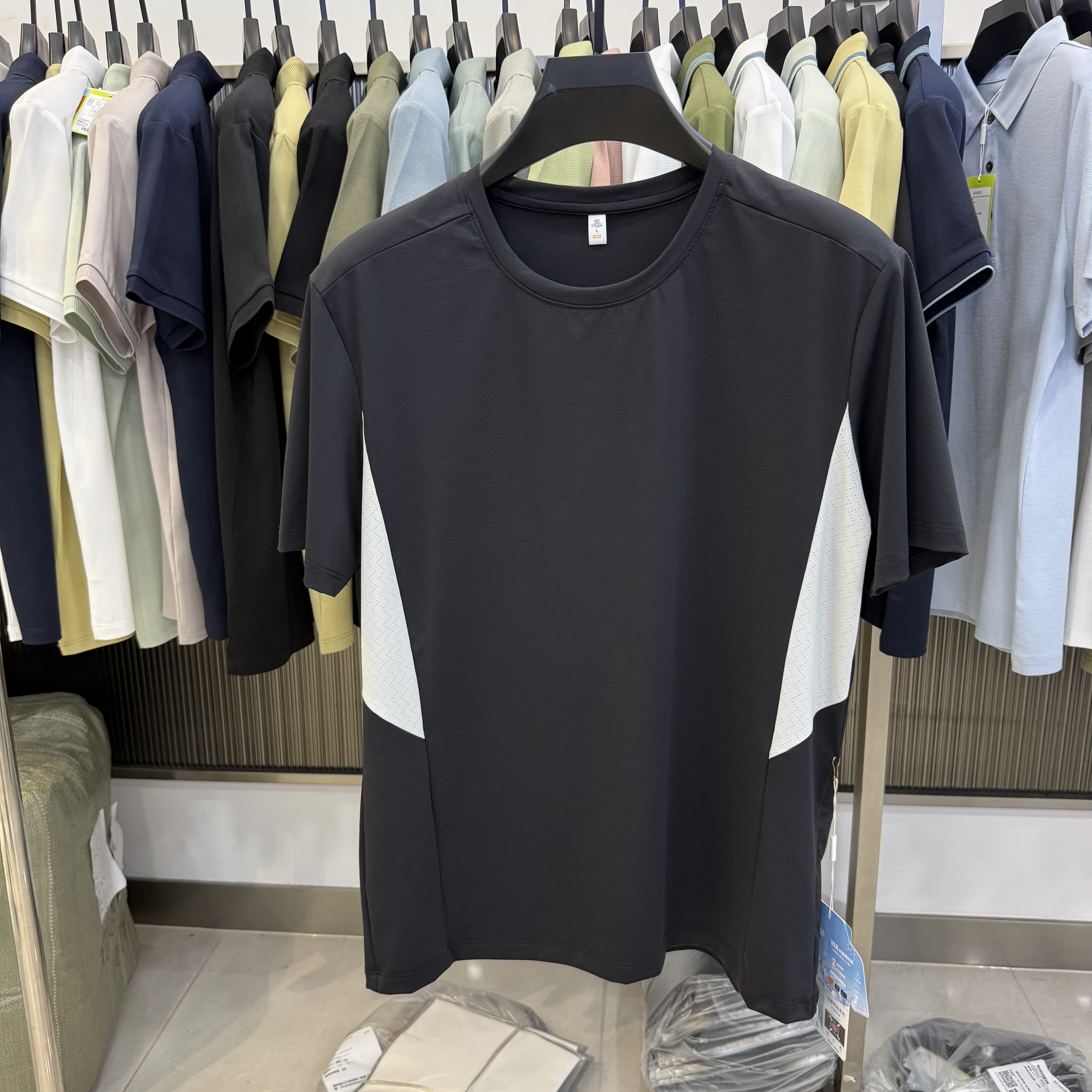 MX86182 87.0% Nylon 13.0% Spandex Polo Shirt