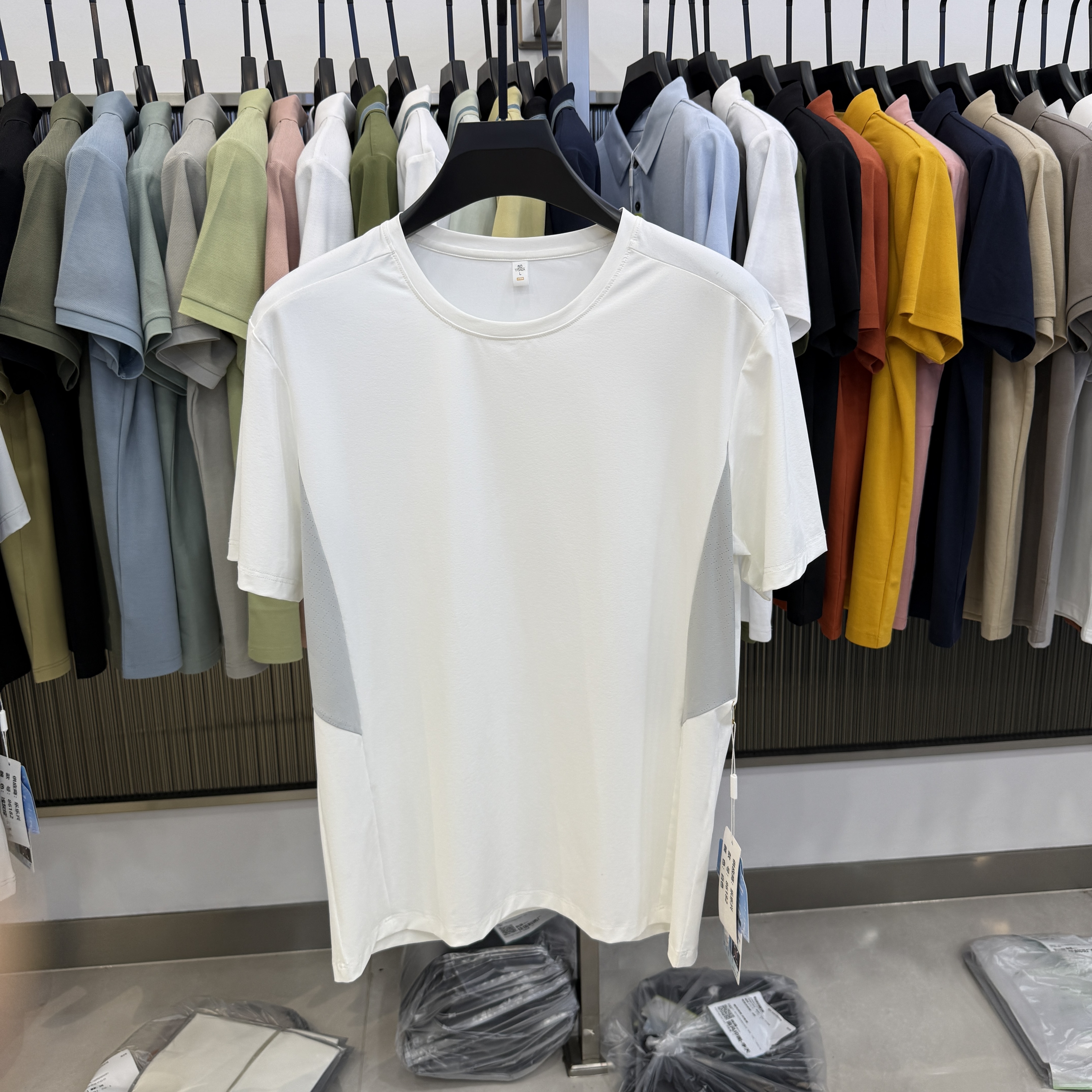 MX86182 87.0% Nylon 13.0% Spandex Polo Shirt