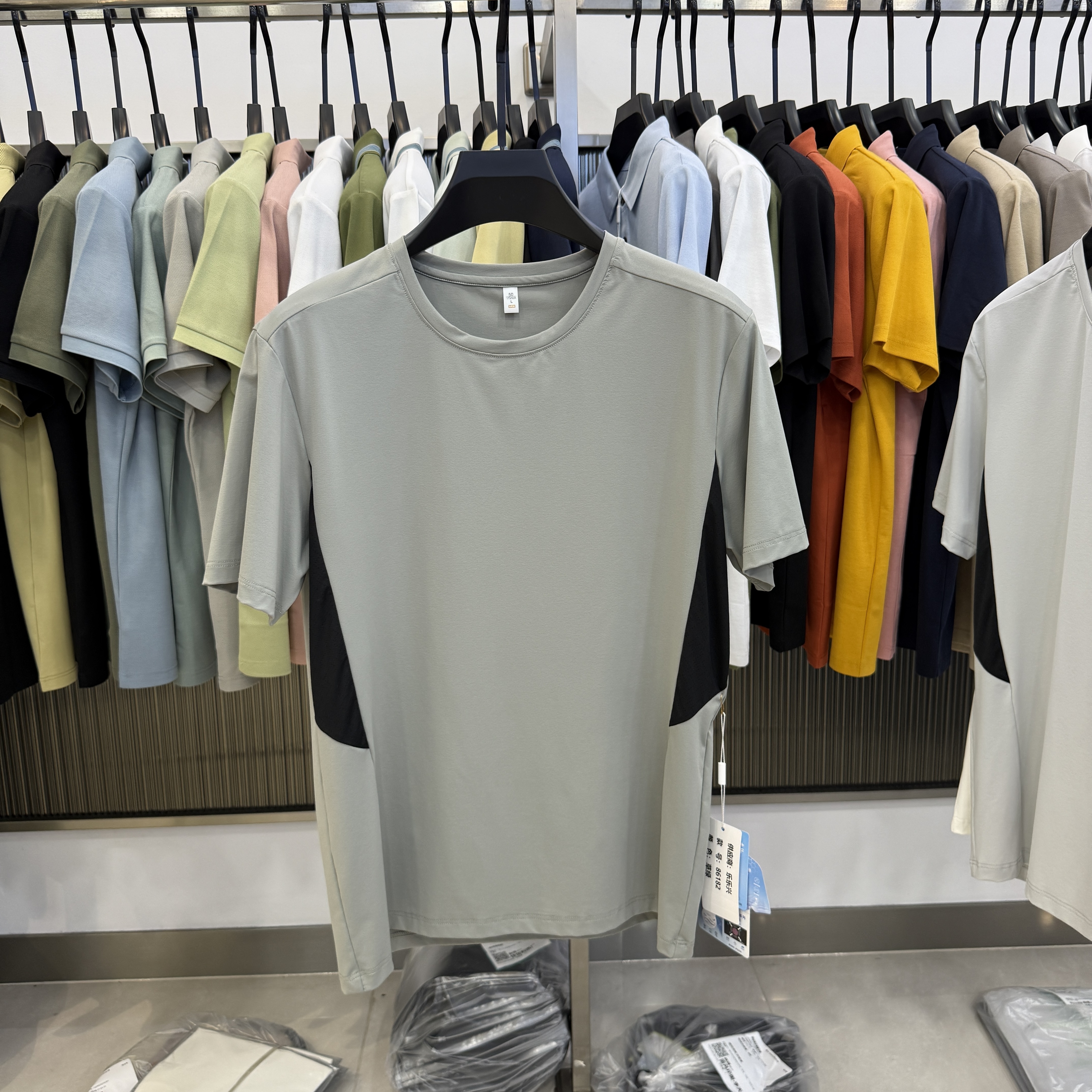 MX86182 87.0% Nylon 13.0% Spandex Polo Shirt