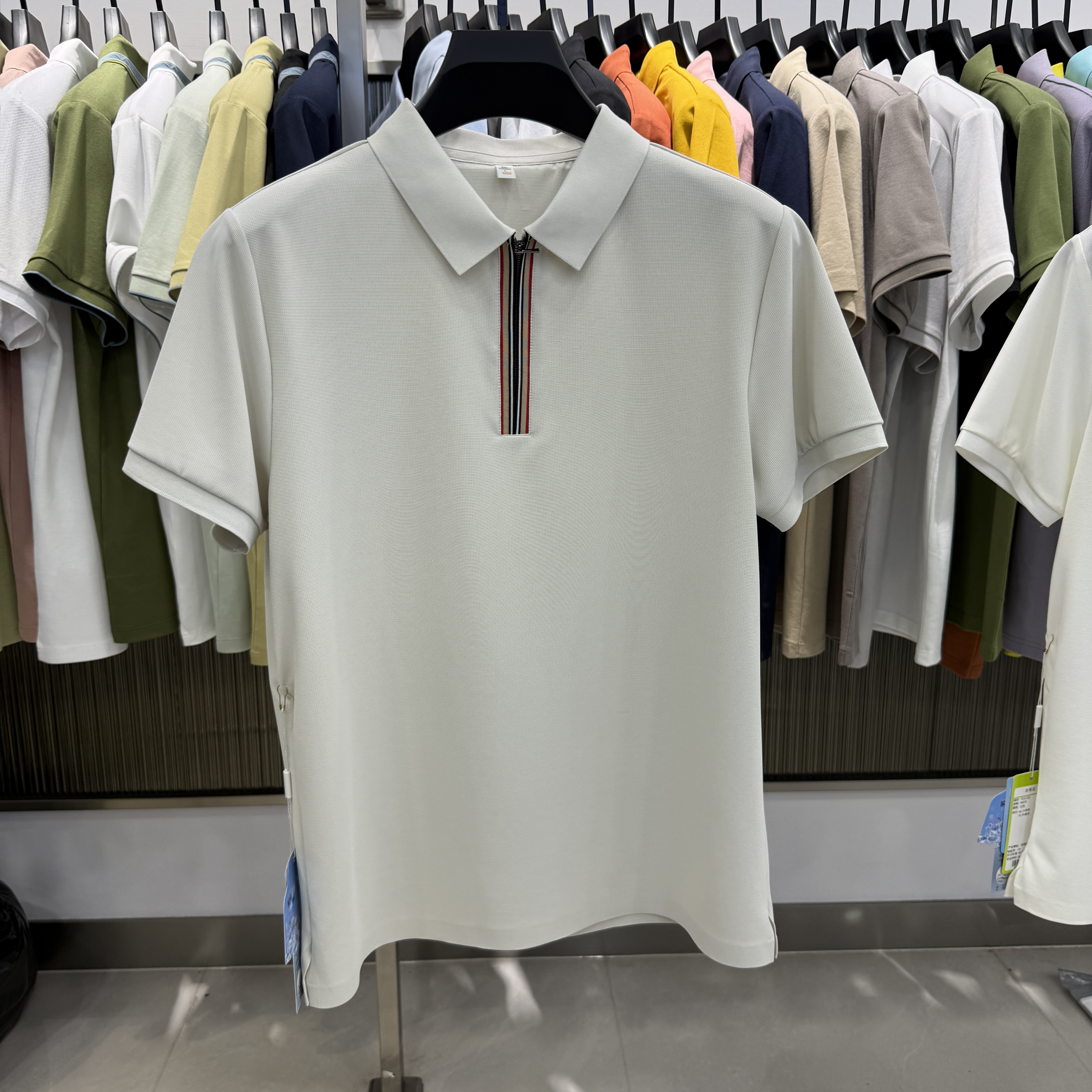 MX86520 66.2% Nylon 33.8% Spandex Polo Shirt