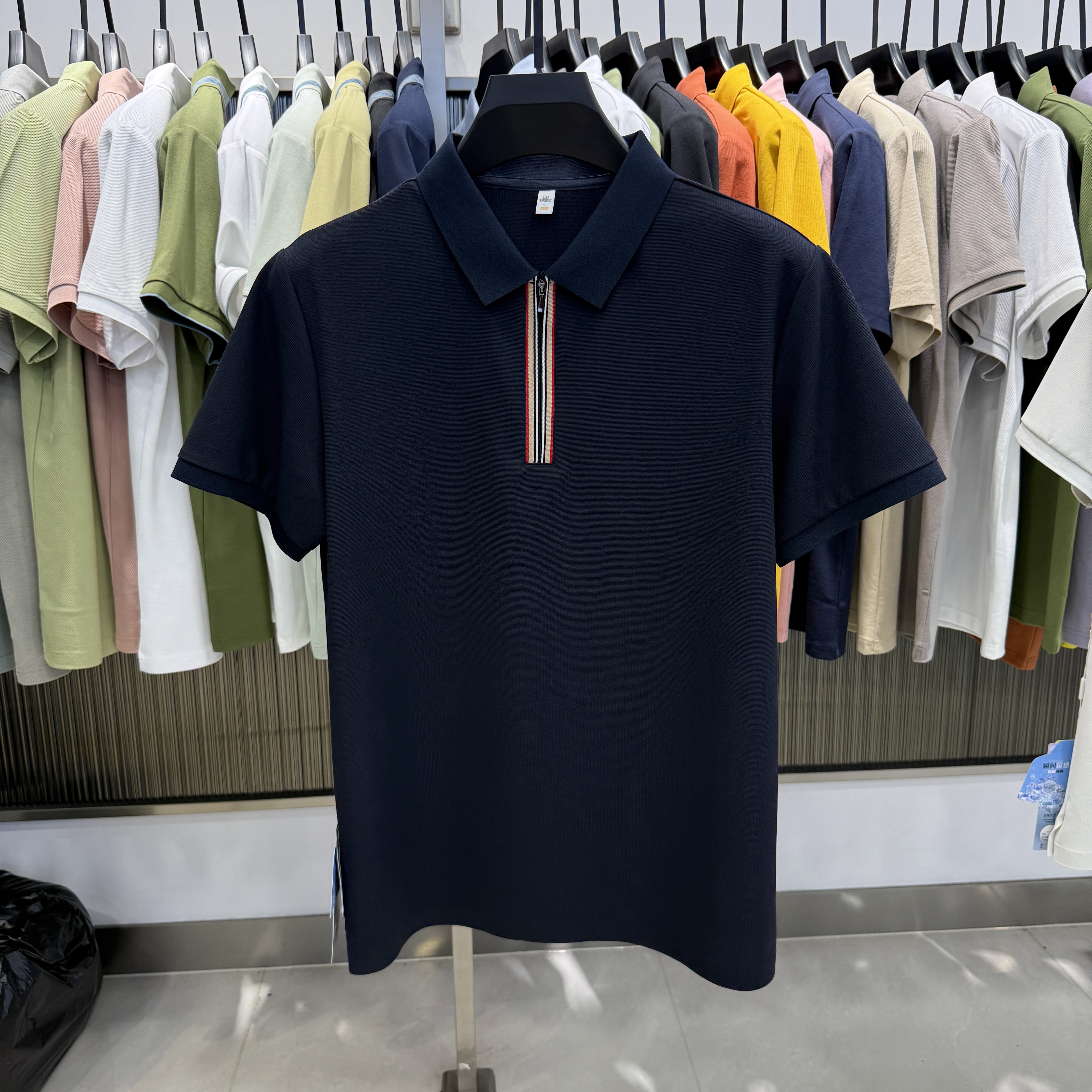 MX86520 66.2% Nylon 33.8% Spandex Polo Shirt