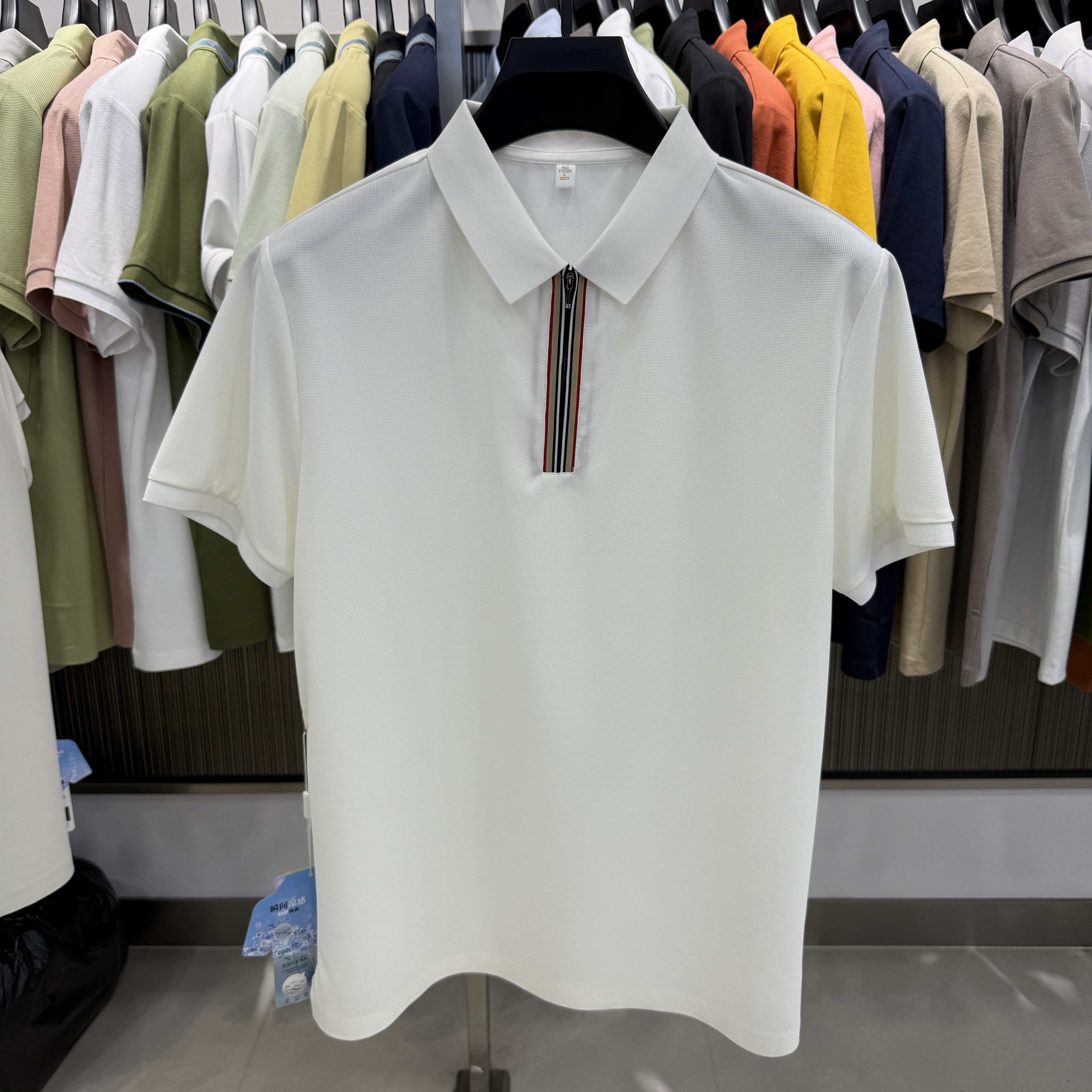 MX86520 66.2% Nylon 33.8% Spandex Polo Shirt