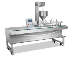 automatic filling injector for donuts/cakes and pastries
precision cream and jam filling machine for bakery products
high-speed injection system for liquid and viscous fillings