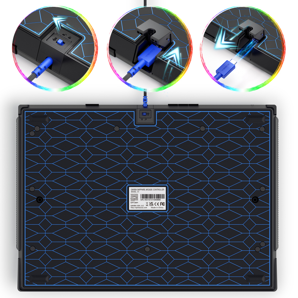 QANBA SAPPHIRE S1  Leverless Arcade Controller