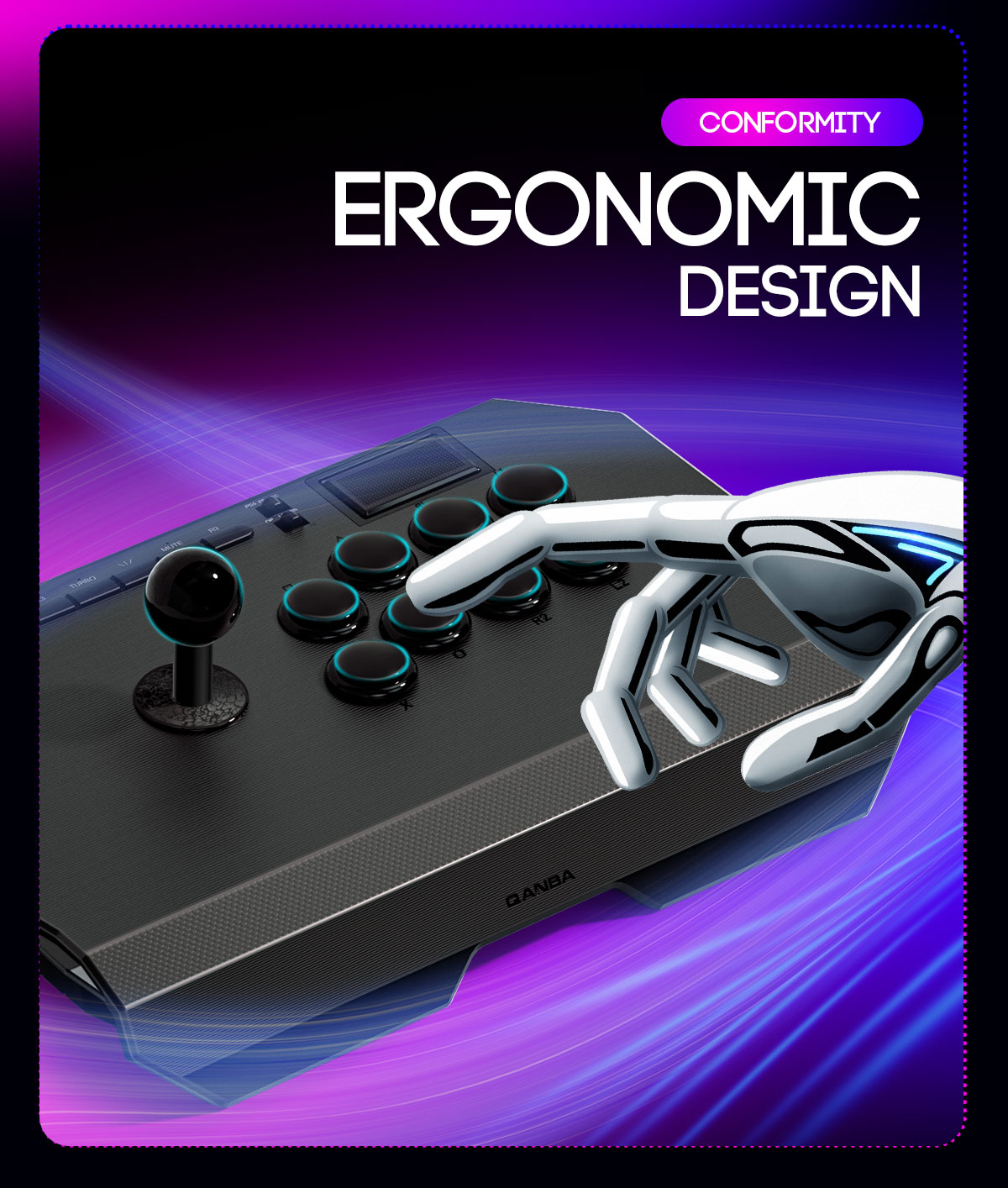 QANBA Drone 2 Arcade Stick PS4/5/PC