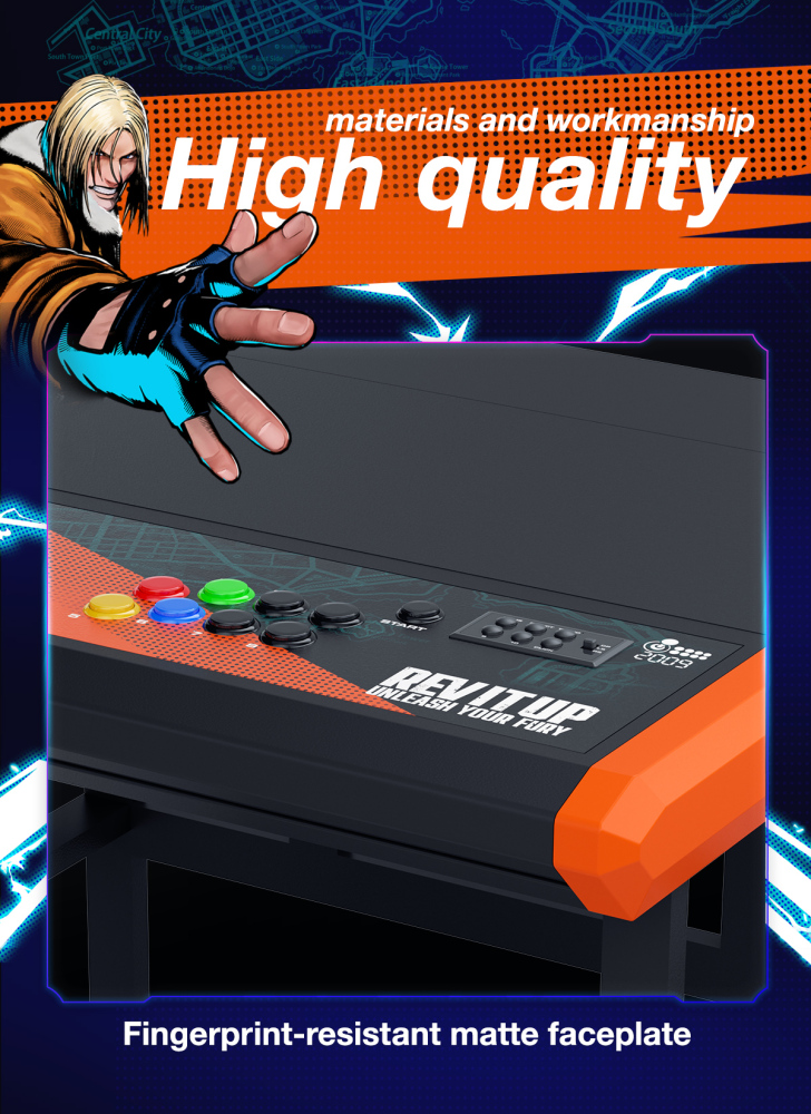 [QANBA×SNK] Fatal Fury: City of the Wolves 2009 Arcade Stick Desk Limited Edition
