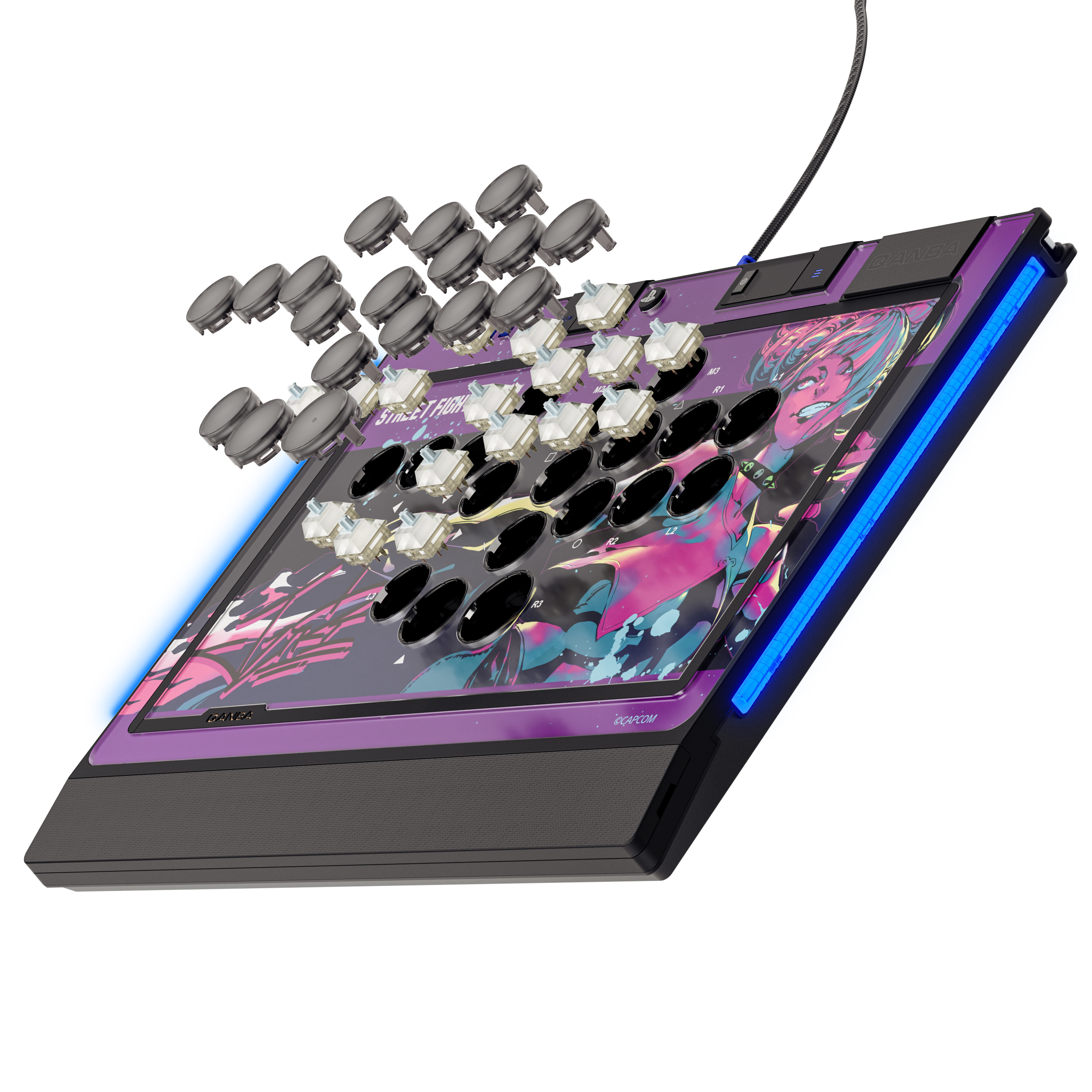 QANBA SAPPHIRE S1 Leverless Arcade Controller CAPCOM Street