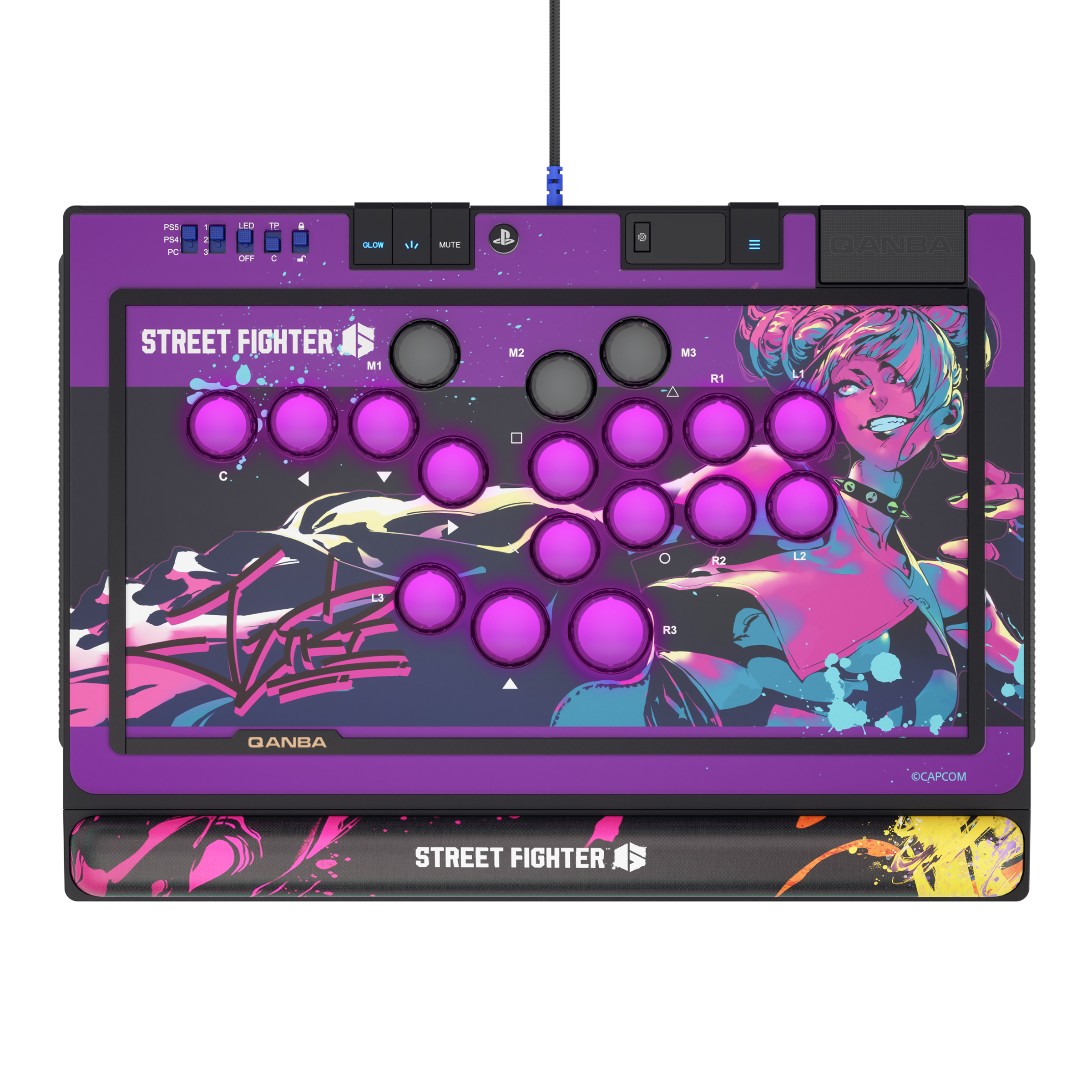 QANBA SAPPHIRE S1 Leverless Arcade Controller CAPCOM Street