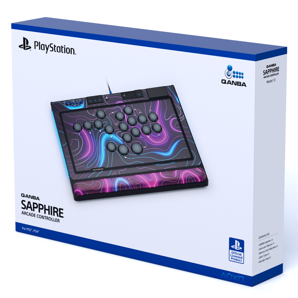 QANBA SAPPHIRE S1 Leverless Arcade Controller  CAPCOM  Street Fighter Juri