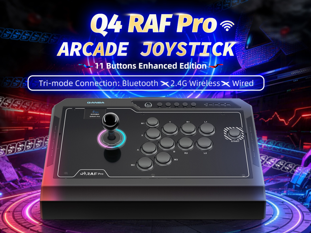 QANBA Q4 Pro 8K Arcade Fight Stick (PC & Android)