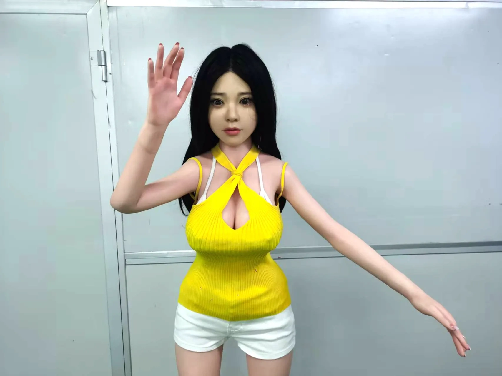 Humanoid Girl Robot AI Female Reception Face Recognition Robot Female Chat Robot Girl Service Human Used Exhibition Hall Shop Company Desk Government Hall