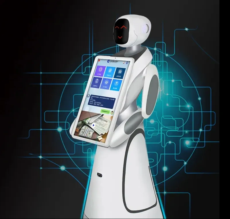 Anseboo Humanoid Reception Robot 21.5 inches Screen Greeting and Guiding Service Robot