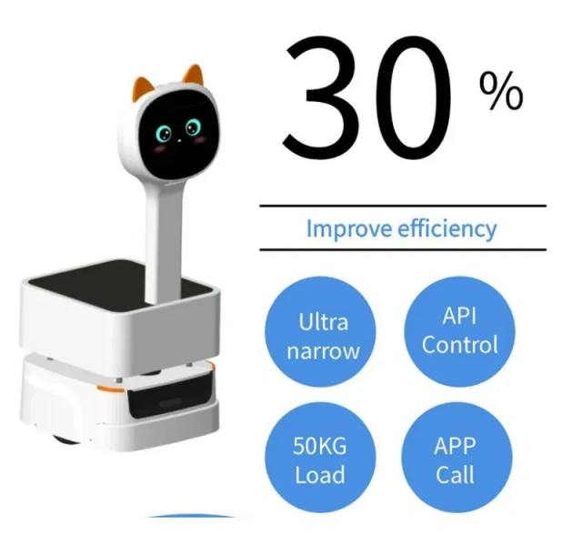 AMR Robot Load 50KG Automatic Robot Logistics APP API PC Call-button Mulit Control Easy Deploy for PCB Factory Delivery