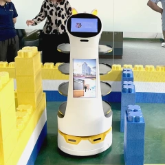 Source Factory Food Service Robot App Control Commercial Delivery Robots With Marking Screen Robot Waiters For Restaurant