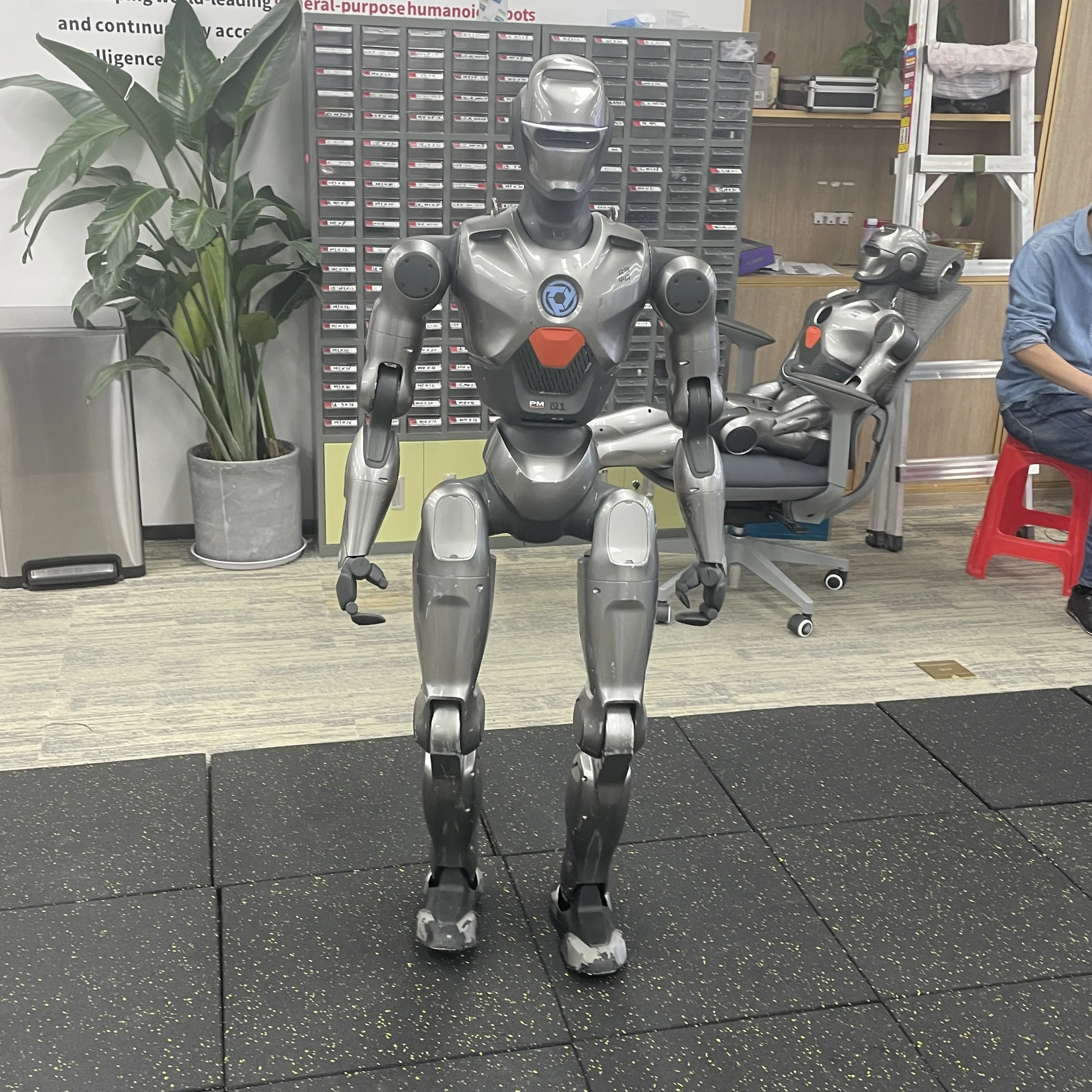Engineai Bipedal Humanoid Robot Natural Gait First Front Flip Smart Robot Stand and Walk Support Second Development