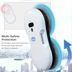 Auto Water spray window cleaning robot Ultra thin Body with 2800Pa Suction robot cleaner vacuum for windows