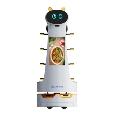 Source Factory Food Service Robot App Control Commercial Delivery Robots With Marking Screen Robot Waiters For Restaurant