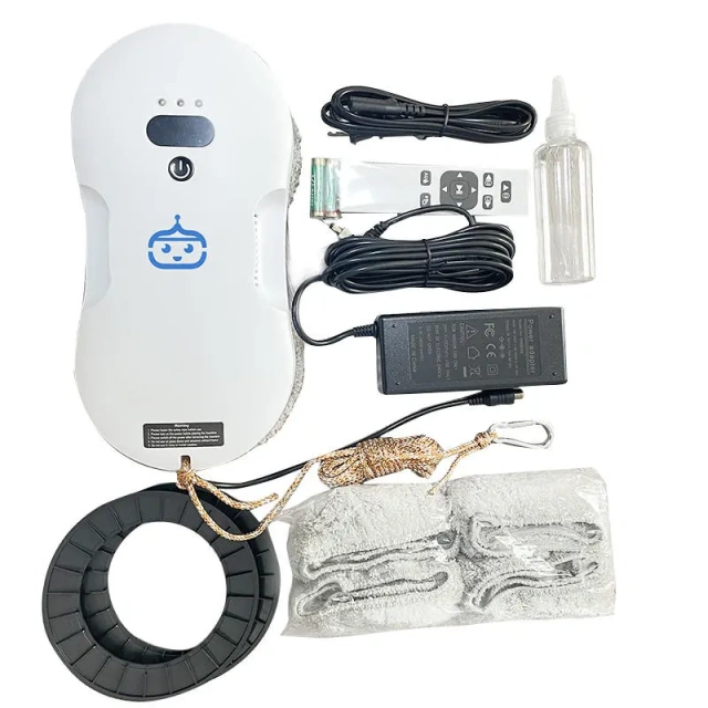 Auto Water spray window cleaning robot Ultra thin Body with 2800Pa Suction robot cleaner vacuum for windows