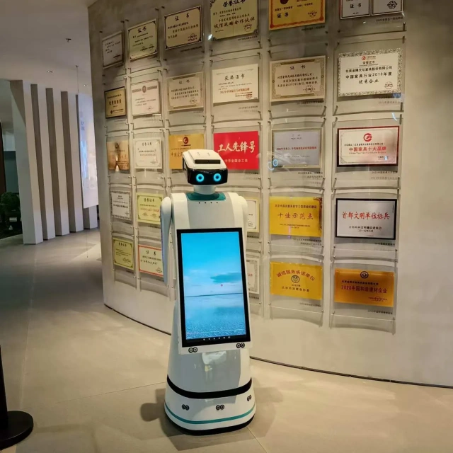 Consulting Reception Business Welcome AI Service Humanoid Robot Welcome Guide